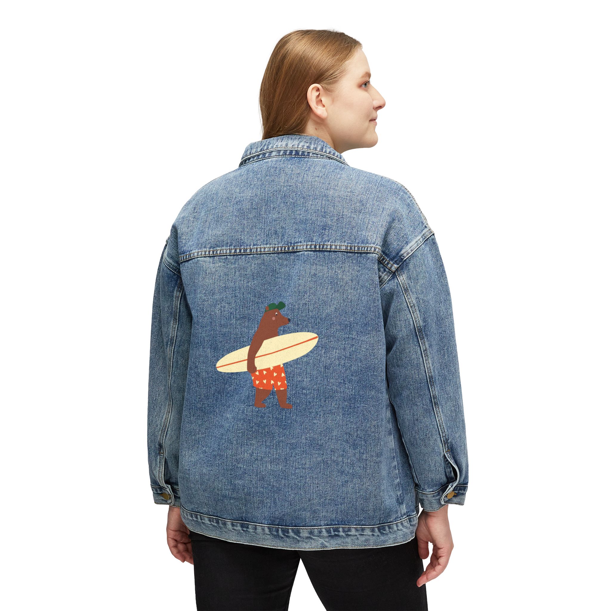 Personalized Women's Denim Jacket, Trendy Spring Fashion, Casual Outerwear, Gift for Her, Unique Style Statement product thumbnail image Personalized Women's Denim Jacket, Trendy Spring Fashion, Casual Outerwear, Gift for Her, Unique Style Statement product thumbnail image