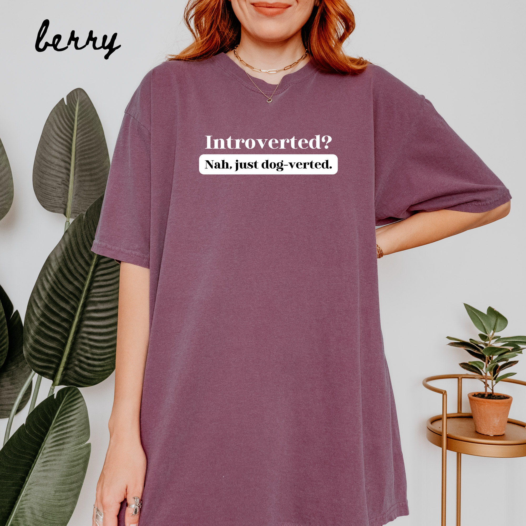 Funny Introverted Dog Parent Unisex Tee product thumbnail image Funny Introverted Dog Parent Unisex Tee product thumbnail image