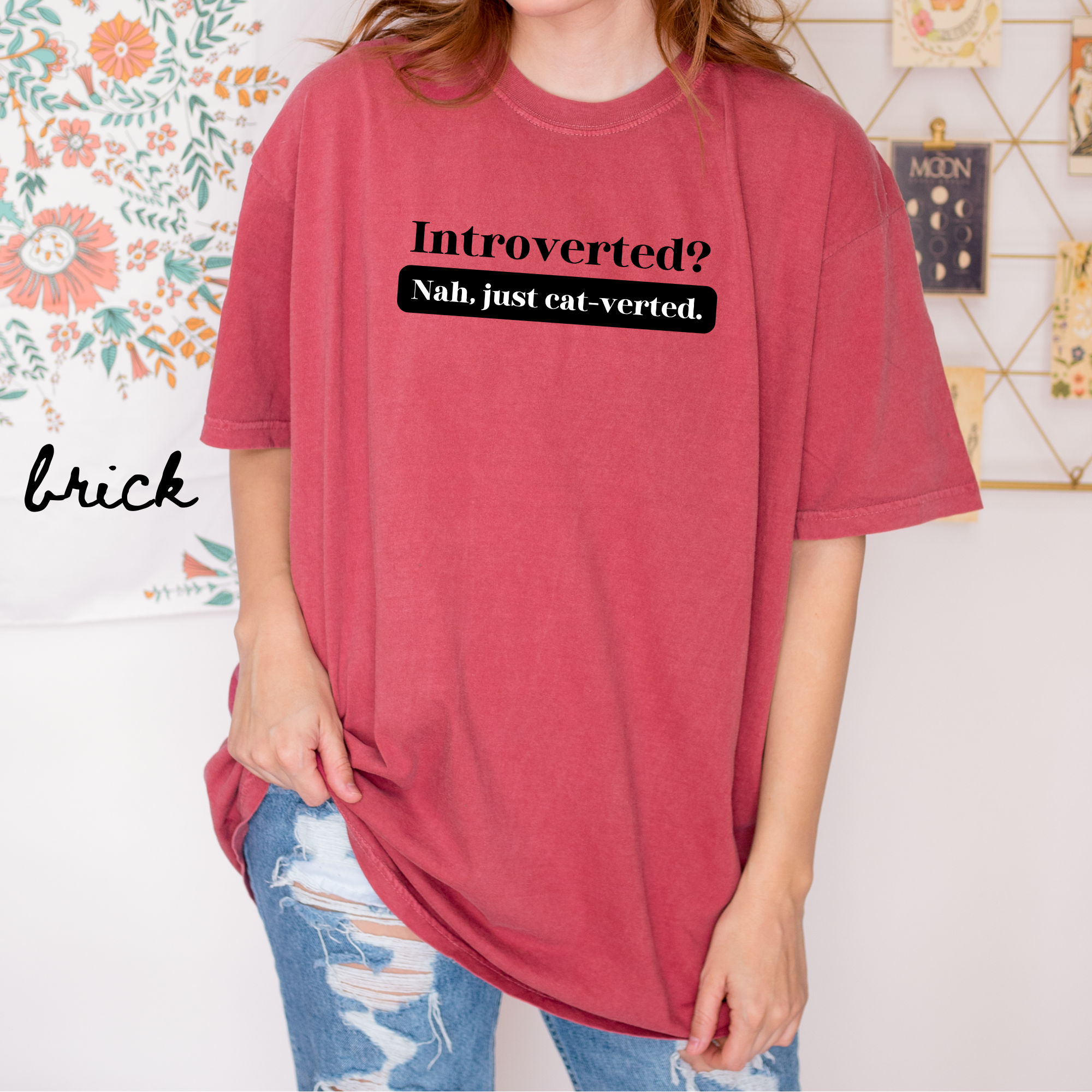 Funny Introverted Cat Parent Unisex Tee Funny Introverted Cat Parent Unisex Tee
