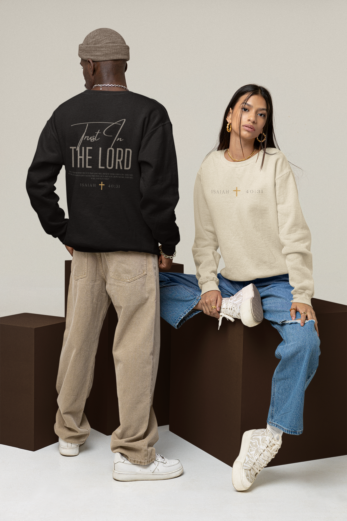 Trust In the Lord - Faith Based Christian Unisex Sweatshirt product thumbnail image Trust In the Lord - Faith Based Christian Unisex Sweatshirt product thumbnail image