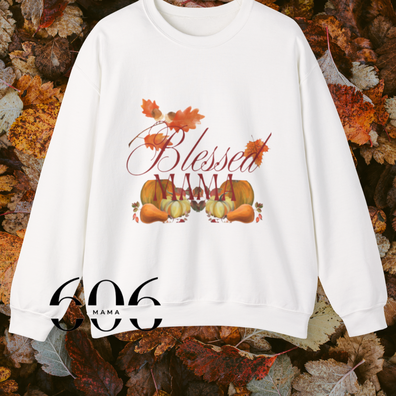 Blessed Mama Fall Sweatshirt, Cozy Fall Sweater, Thanksgiving Gift, Autumn Apparel, Family Gathering Outfit, Seasonal Layering product thumbnail image Blessed Mama Fall Sweatshirt, Cozy Fall Sweater, Thanksgiving Gift, Autumn Apparel, Family Gathering Outfit, Seasonal Layering product thumbnail image