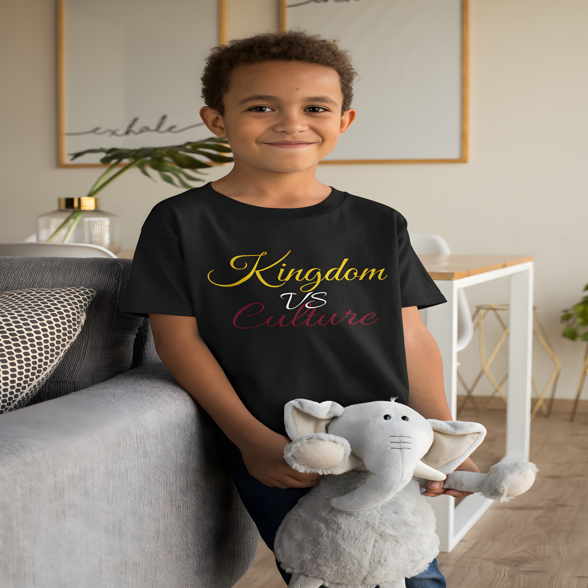 Kingdom vs. Culture Kids Tee (Matthew 6:33) product thumbnail image Kingdom vs. Culture Kids Tee (Matthew 6:33) product thumbnail image