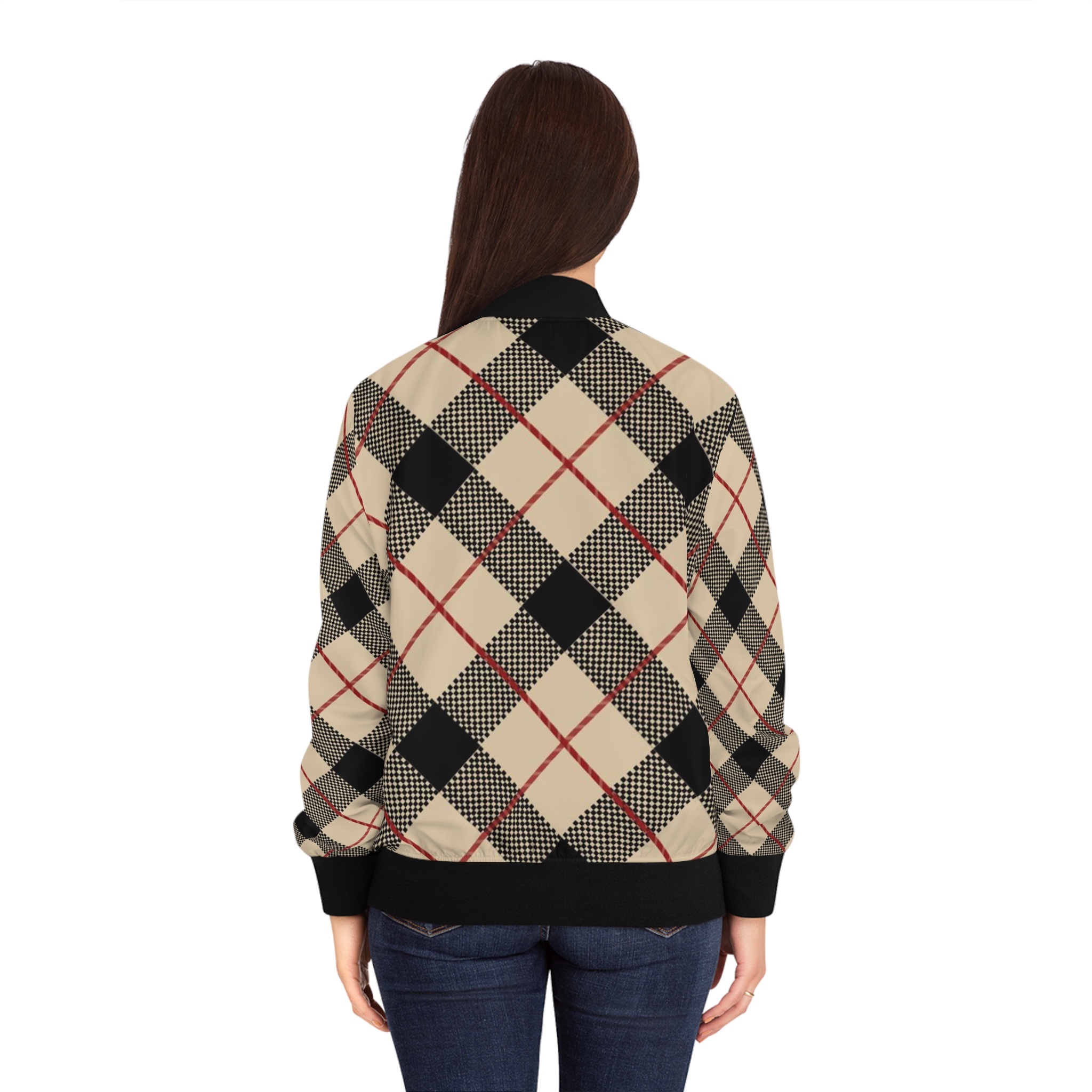 Personalized Women's Bomber Jacket, Trendy Outerwear, Custom Pattern Jacket Wear, Stylish Gift for Her, Layering Piece, Customizable Design product thumbnail image Personalized Women's Bomber Jacket, Trendy Outerwear, Custom Pattern Jacket Wear, Stylish Gift for Her, Layering Piece, Customizable Design product thumbnail image