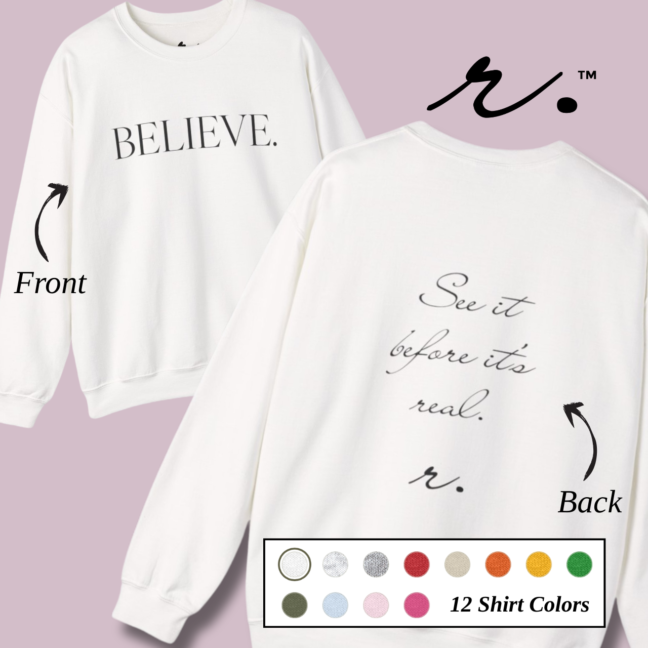 BELIEVE. | Reminder Collection Crew - Adults product thumbnail image