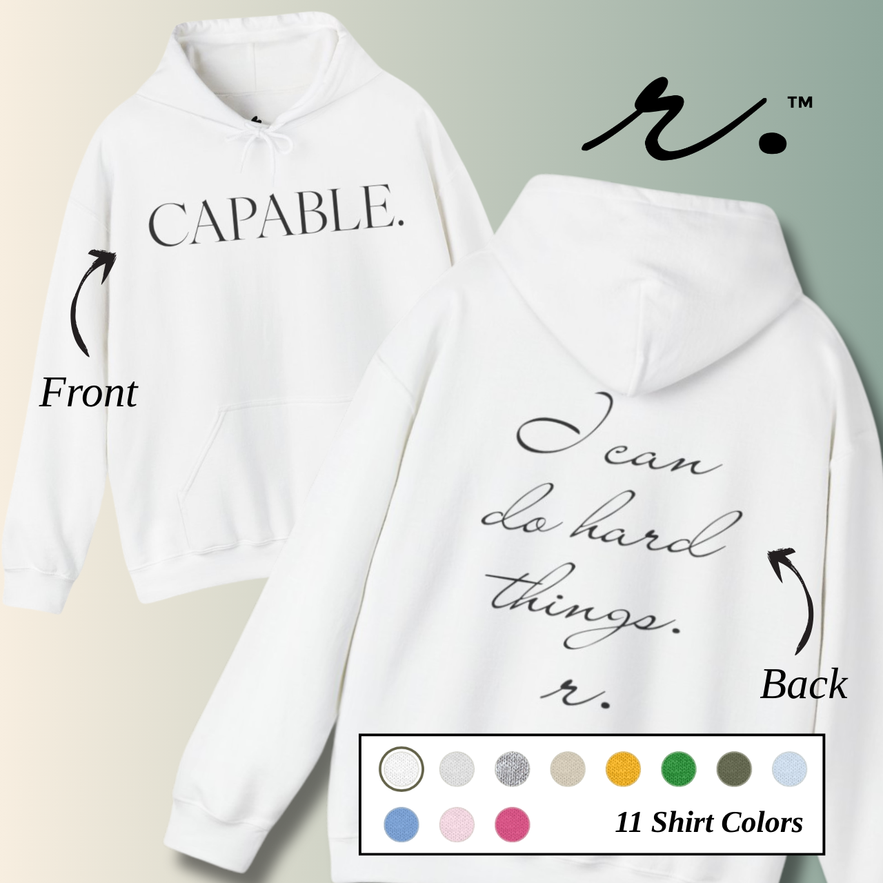 CAPABLE. | Reminder Collection Hoodie - Adults product thumbnail image