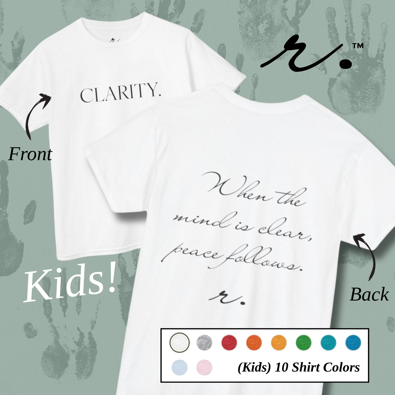 CLARITY. | Reminder Collection Tee - Kids