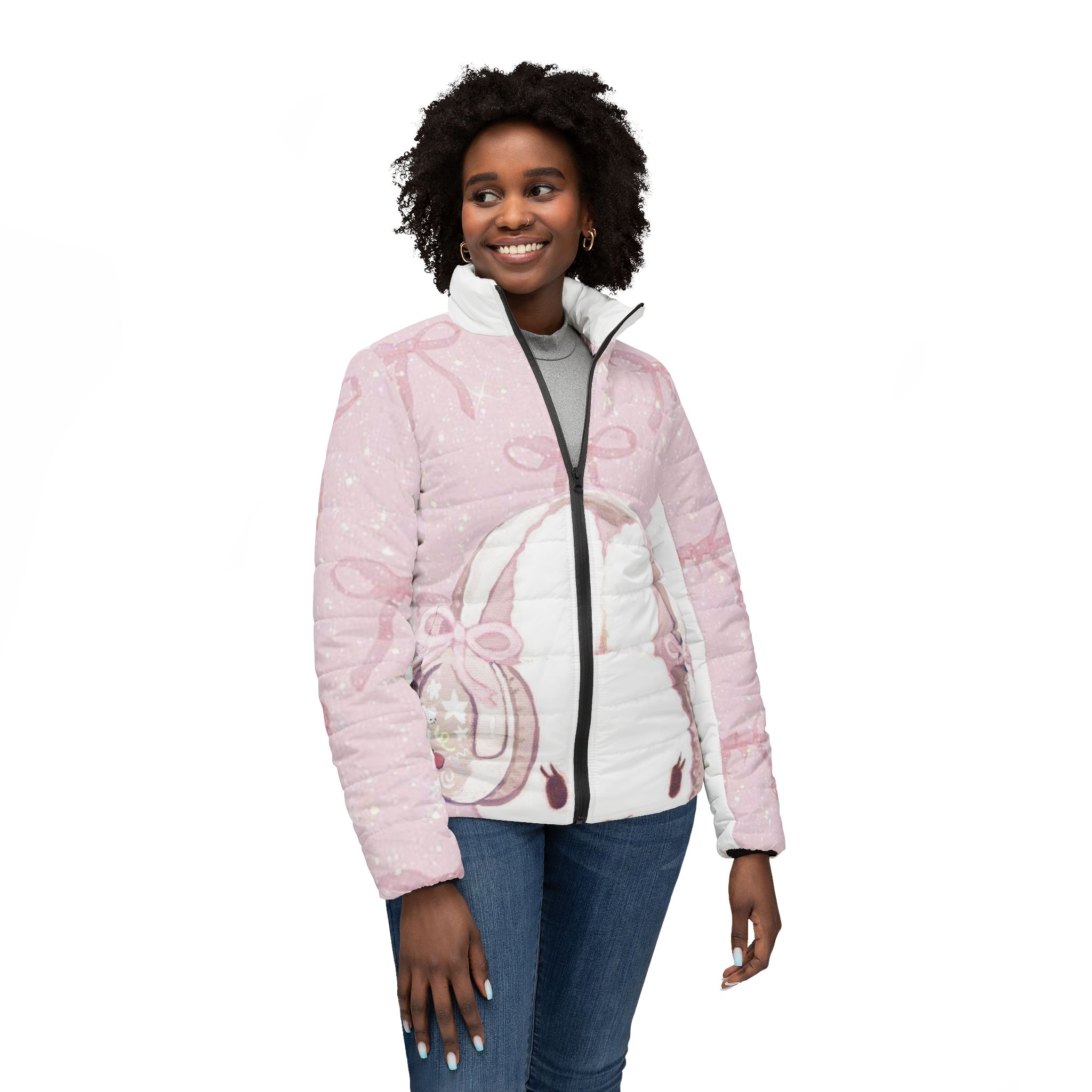 Personalized Women's Puffer Jacket, Custom Patterns for Cold Weather, Winter Holidays, Casual Comfort, Warm Layering, Gift for Her product thumbnail image Personalized Women's Puffer Jacket, Custom Patterns for Cold Weather, Winter Holidays, Casual Comfort, Warm Layering, Gift for Her product thumbnail image