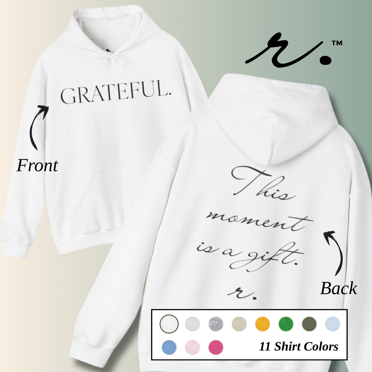 GRATEFUL. | Reminder Collection Hoodie - Adults product thumbnail image
