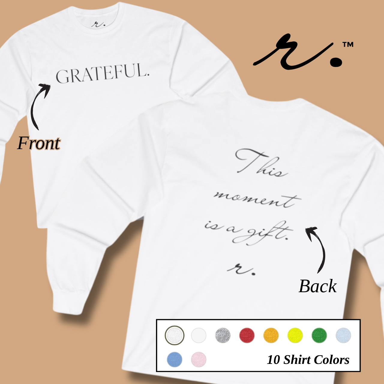 GRATEFUL. | Reminder Collection Long Sleeve - Adults