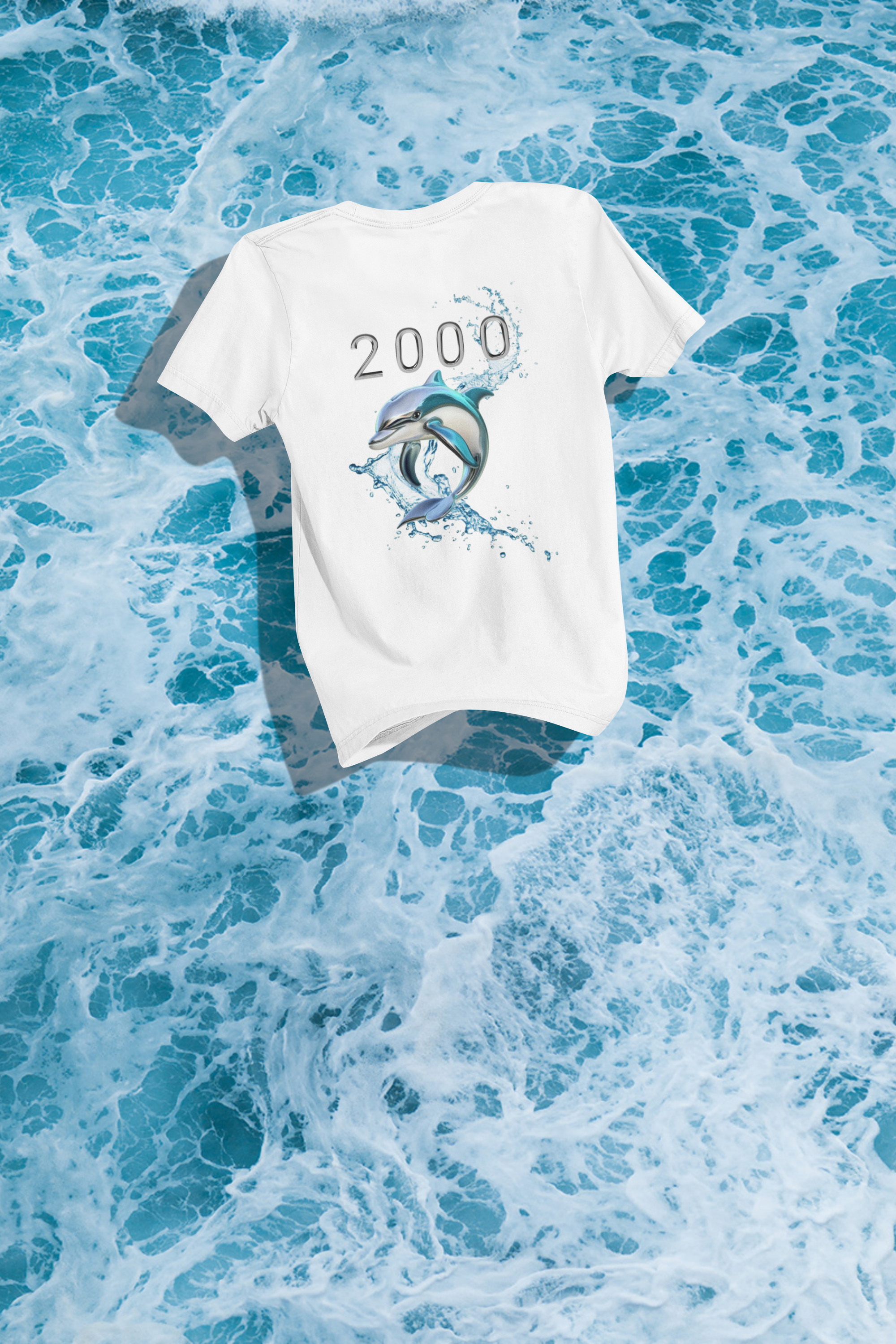 2000 Dolphin Unisex Heavy Cotton Tee, Casual Tee, Beachwear, Gift for Dolphin Lovers, 2000s Nostalgia Shirt, Summer Outfit product thumbnail image 2000 Dolphin Unisex Heavy Cotton Tee, Casual Tee, Beachwear, Gift for Dolphin Lovers, 2000s Nostalgia Shirt, Summer Outfit product thumbnail image