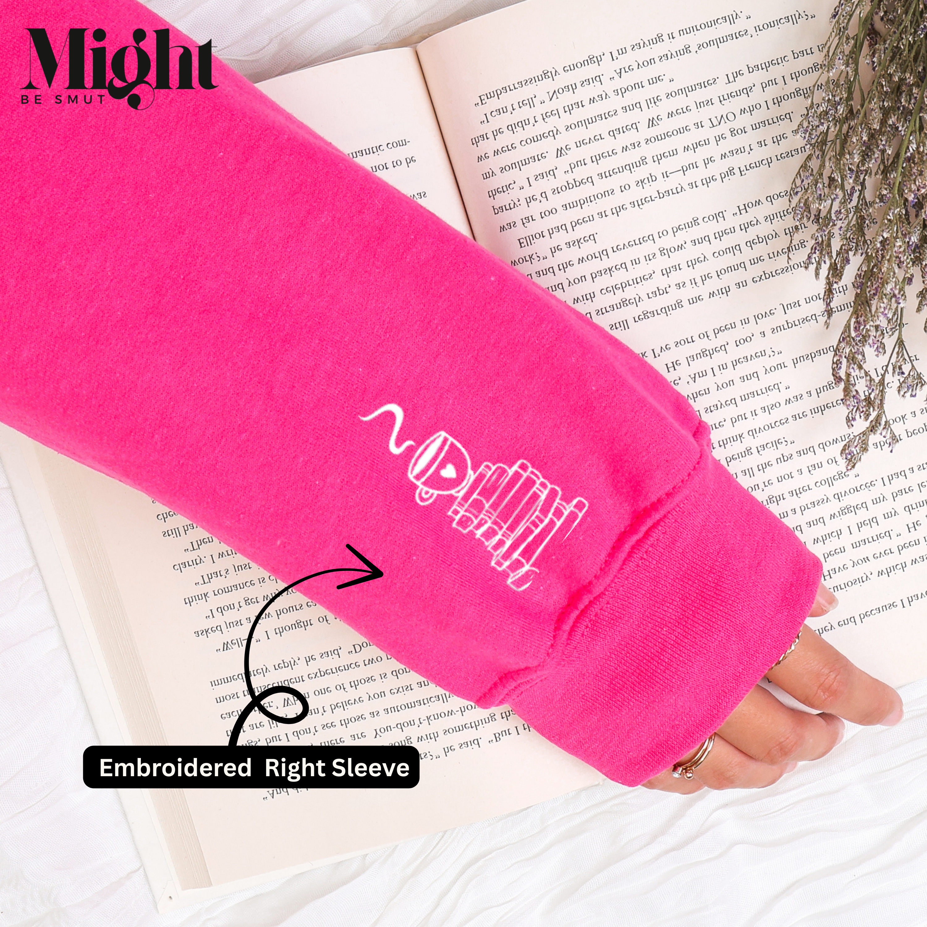 Embroidered Crewneck Sweatshirt Will Yap About Books product thumbnail image Embroidered Crewneck Sweatshirt Will Yap About Books product thumbnail image