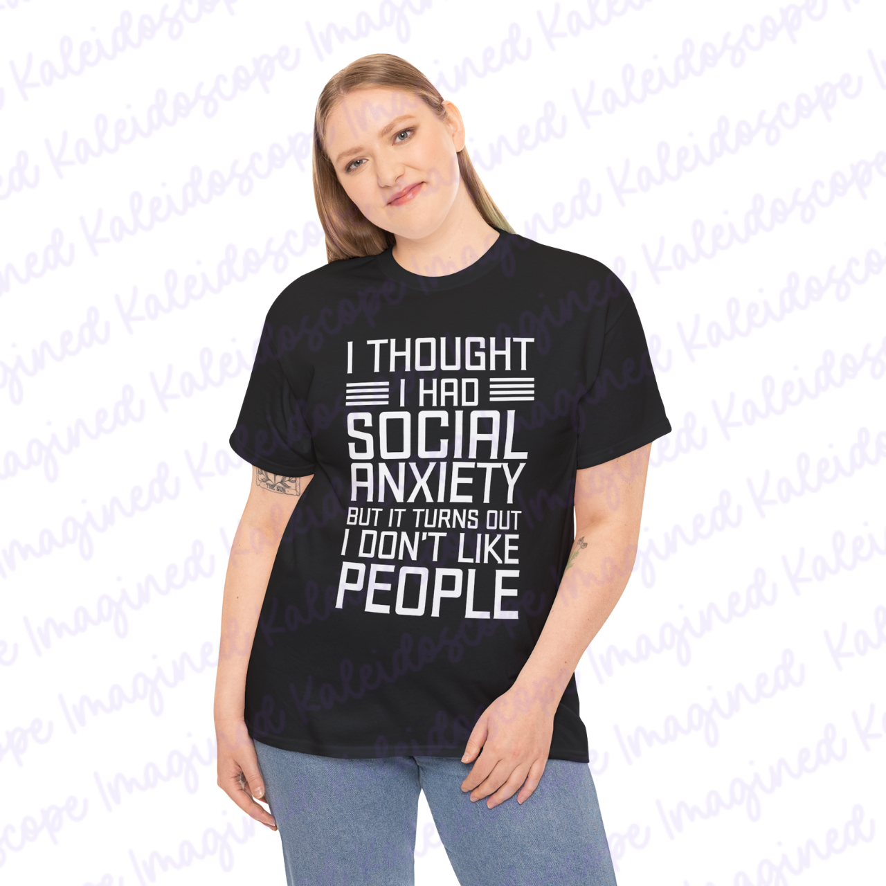 Social Anxiety Humor Tee, Unisex Heavy Cotton T-Shirt, Perfect Gift for Introverts, Casual Wear, Mental Health Awareness product thumbnail image Social Anxiety Humor Tee, Unisex Heavy Cotton T-Shirt, Perfect Gift for Introverts, Casual Wear, Mental Health Awareness product thumbnail image