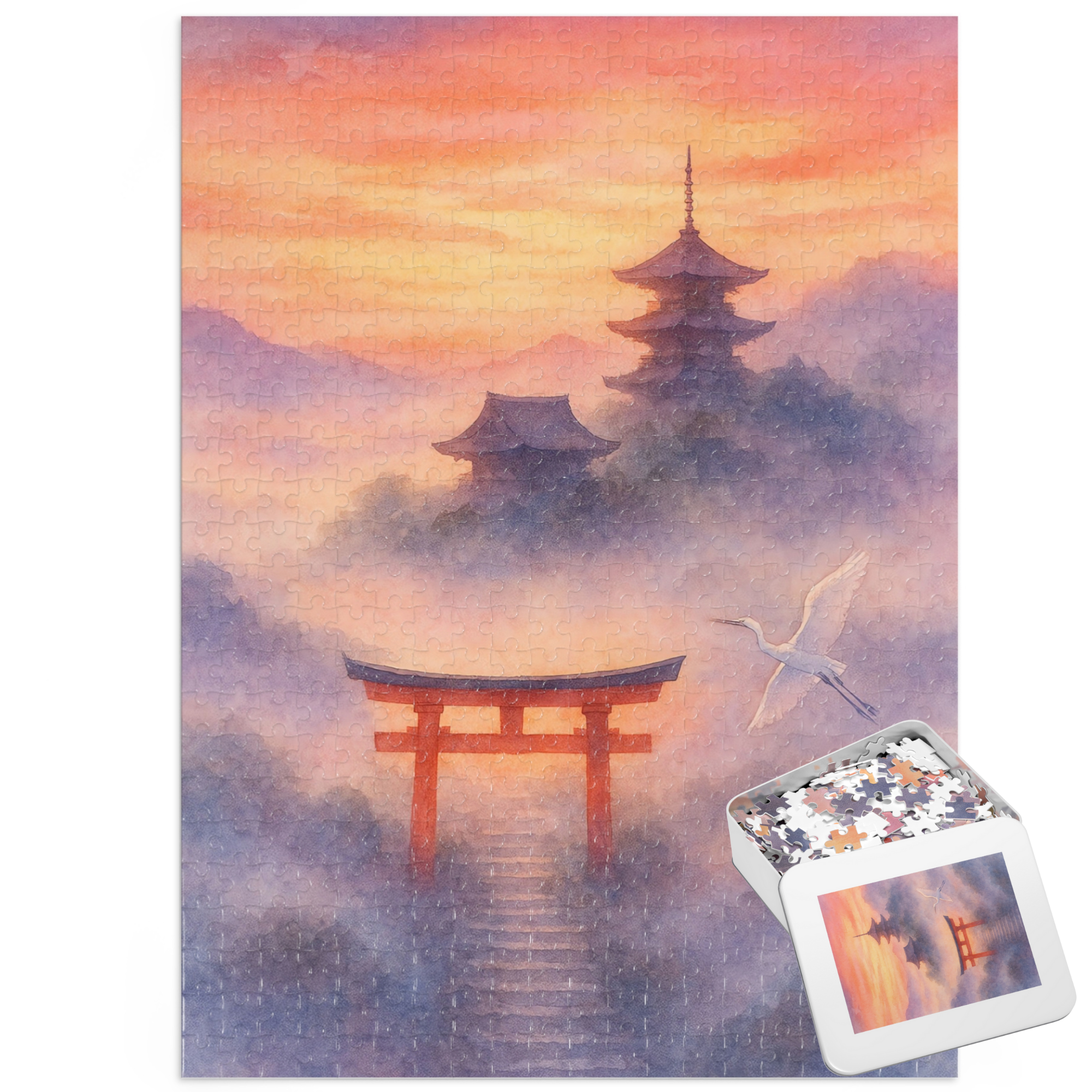 Peaceful Japanese Sanctuary Jigsaw Puzzle