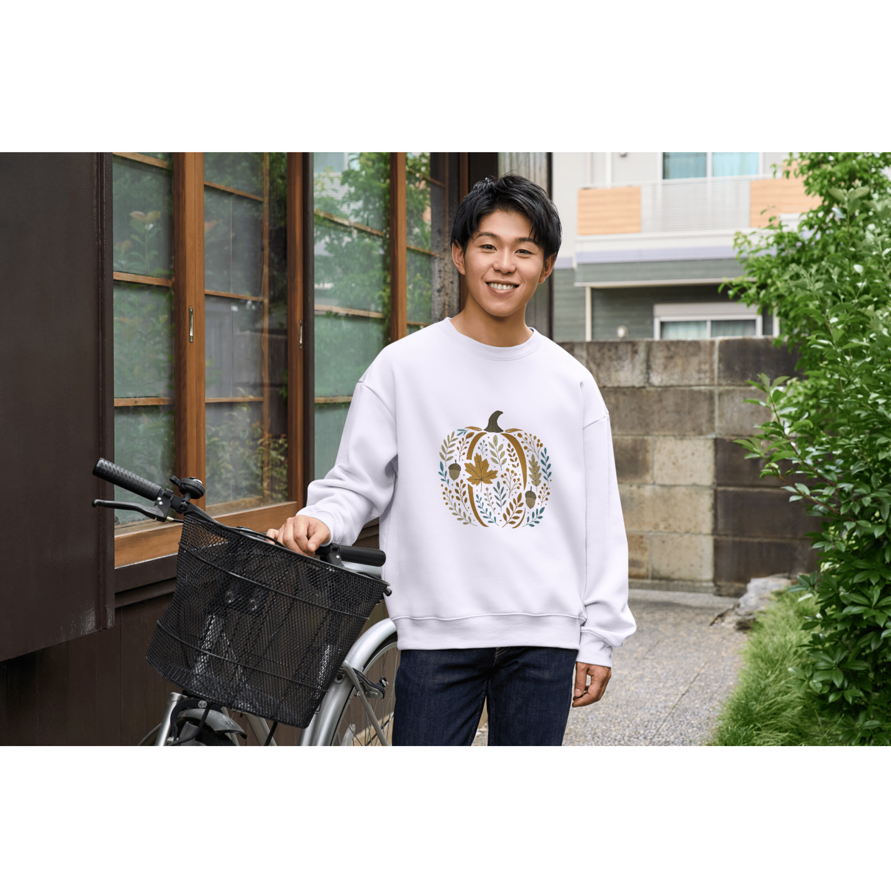 Cozy Fall Pumpkin Sweatshirt – Autumn Botanical Leaves & Acorn Design | Rustic Harvest Aesthetic Pullover | Cute Fall Outfit product thumbnail image Cozy Fall Pumpkin Sweatshirt – Autumn Botanical Leaves & Acorn Design | Rustic Harvest Aesthetic Pullover | Cute Fall Outfit product thumbnail image