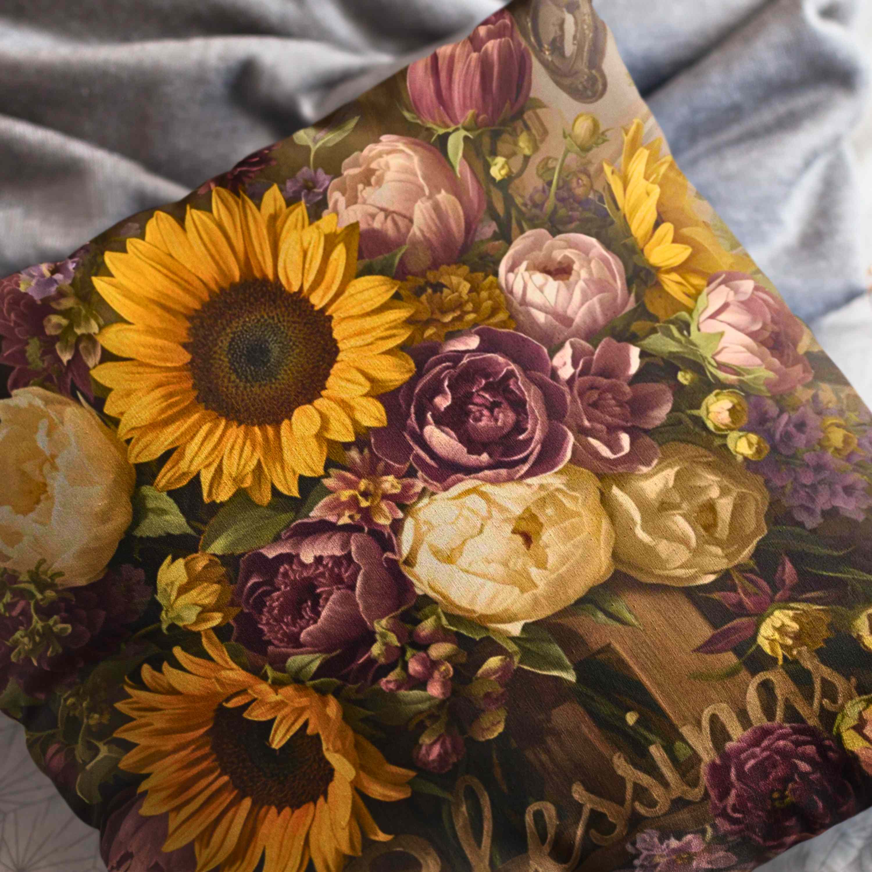 Floral Blessings Pillow | Home Decor Accent, Gift for Garden Lovers, Cozy Throw Pillow, Couch Cushion, Harvest Decor product thumbnail image