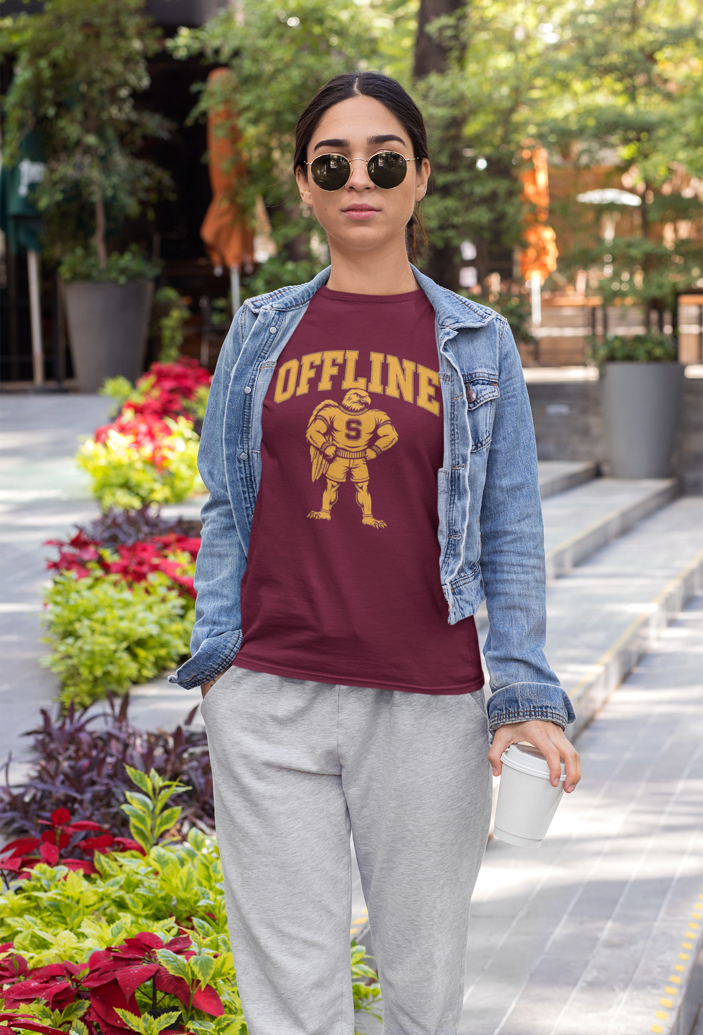 Unisex Classic Tee with 'Offline' Graphic | Comfortable Casual Shirt for Relaxed Days, Perfect for Gifting, Weekends, and Leisure product thumbnail image