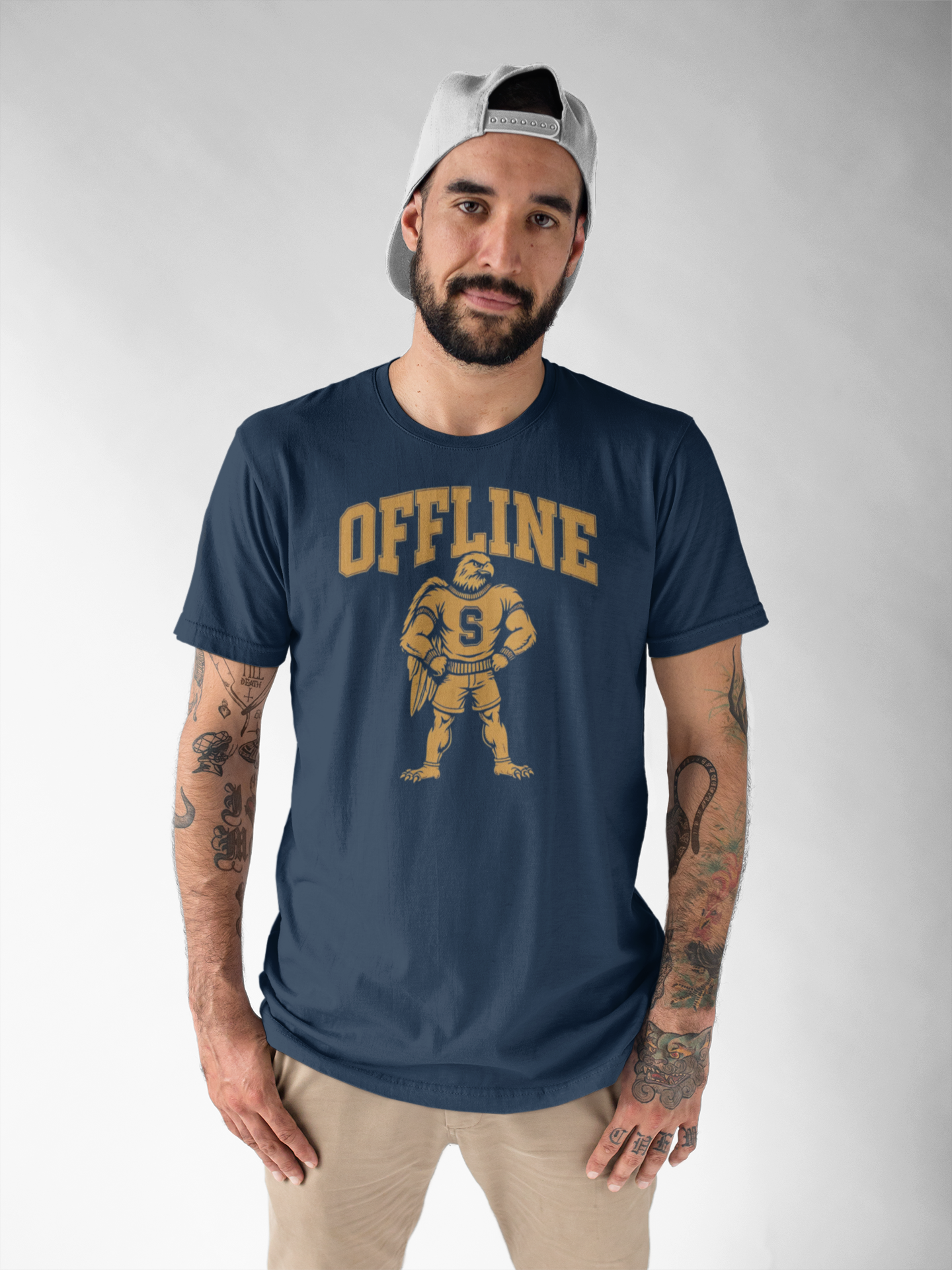 Unisex Classic Tee with 'Offline' Graphic | Comfortable Casual Shirt for Relaxed Days, Perfect for Gifting, Weekends, and Leisure product thumbnail image