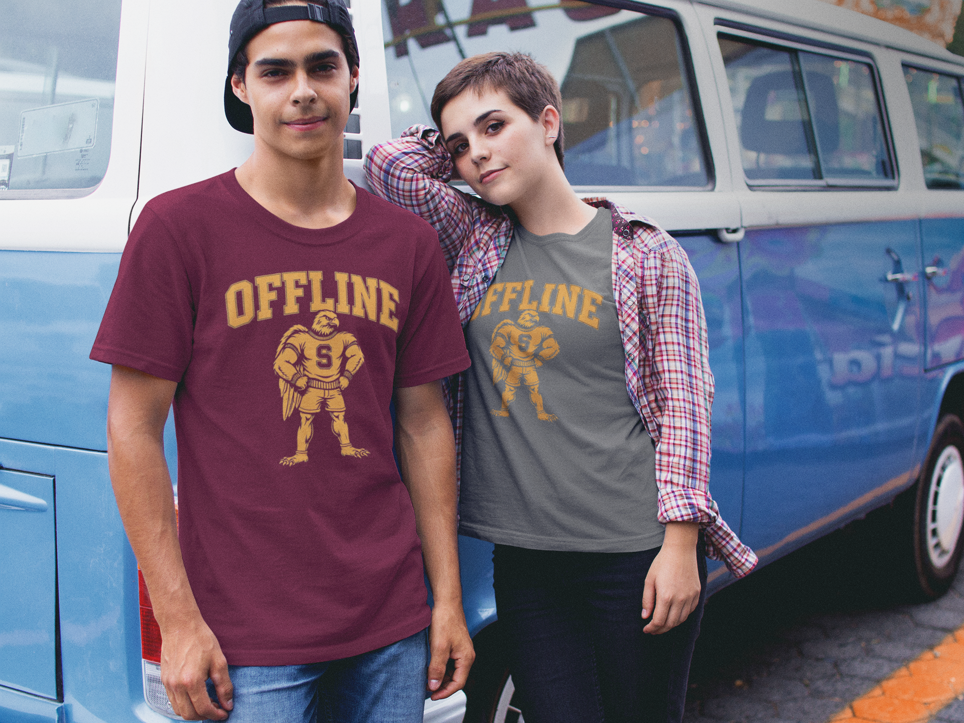 Unisex Classic Tee with 'Offline' Graphic | Comfortable Casual Shirt for Relaxed Days, Perfect for Gifting, Weekends, and Leisure