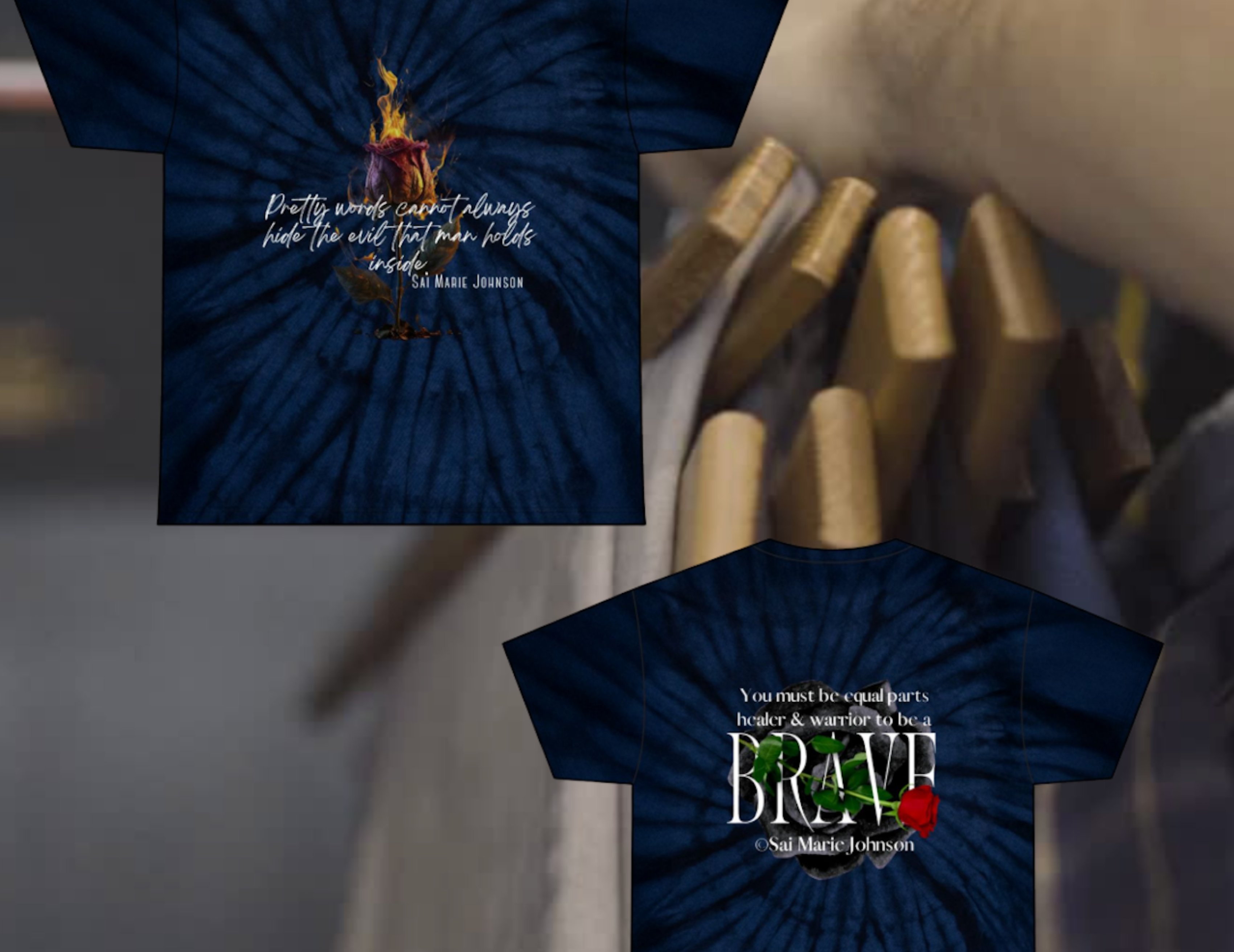 DUALITY: Pretty words - equal parts...Unisex Tie Dye Cotton Tee product thumbnail image DUALITY: Pretty words - equal parts...Unisex Tie Dye Cotton Tee product thumbnail image