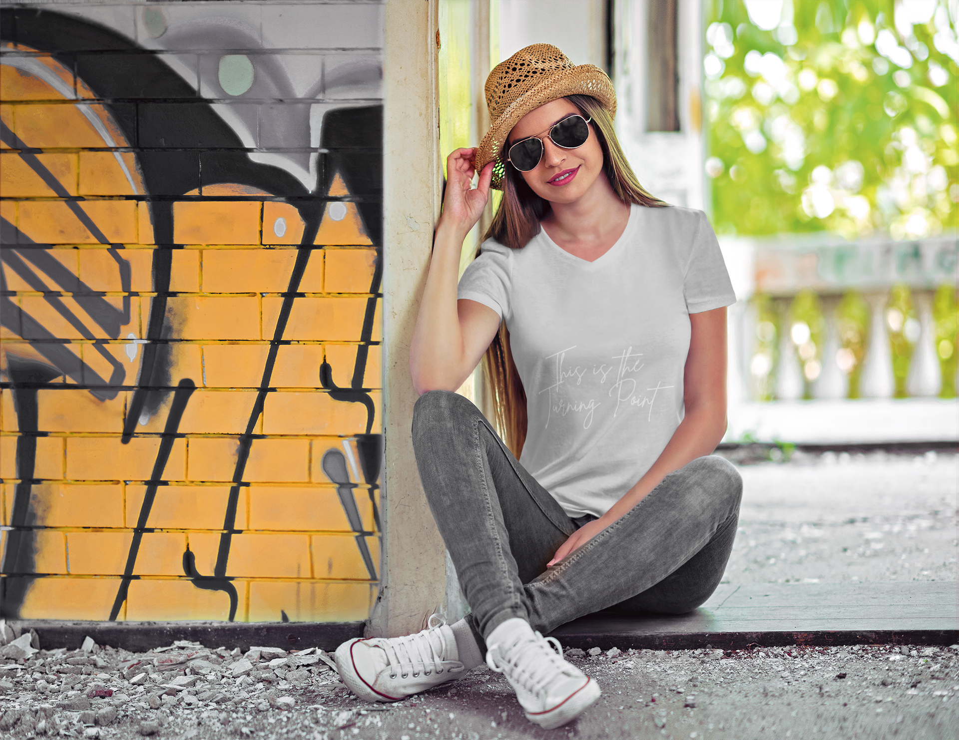 Chic Ladies' V-Neck T-Shirt - Casual Wear, Everyday Style, Gift for Her, Summer Essentials, Layering Top product thumbnail image Chic Ladies' V-Neck T-Shirt - Casual Wear, Everyday Style, Gift for Her, Summer Essentials, Layering Top product thumbnail image