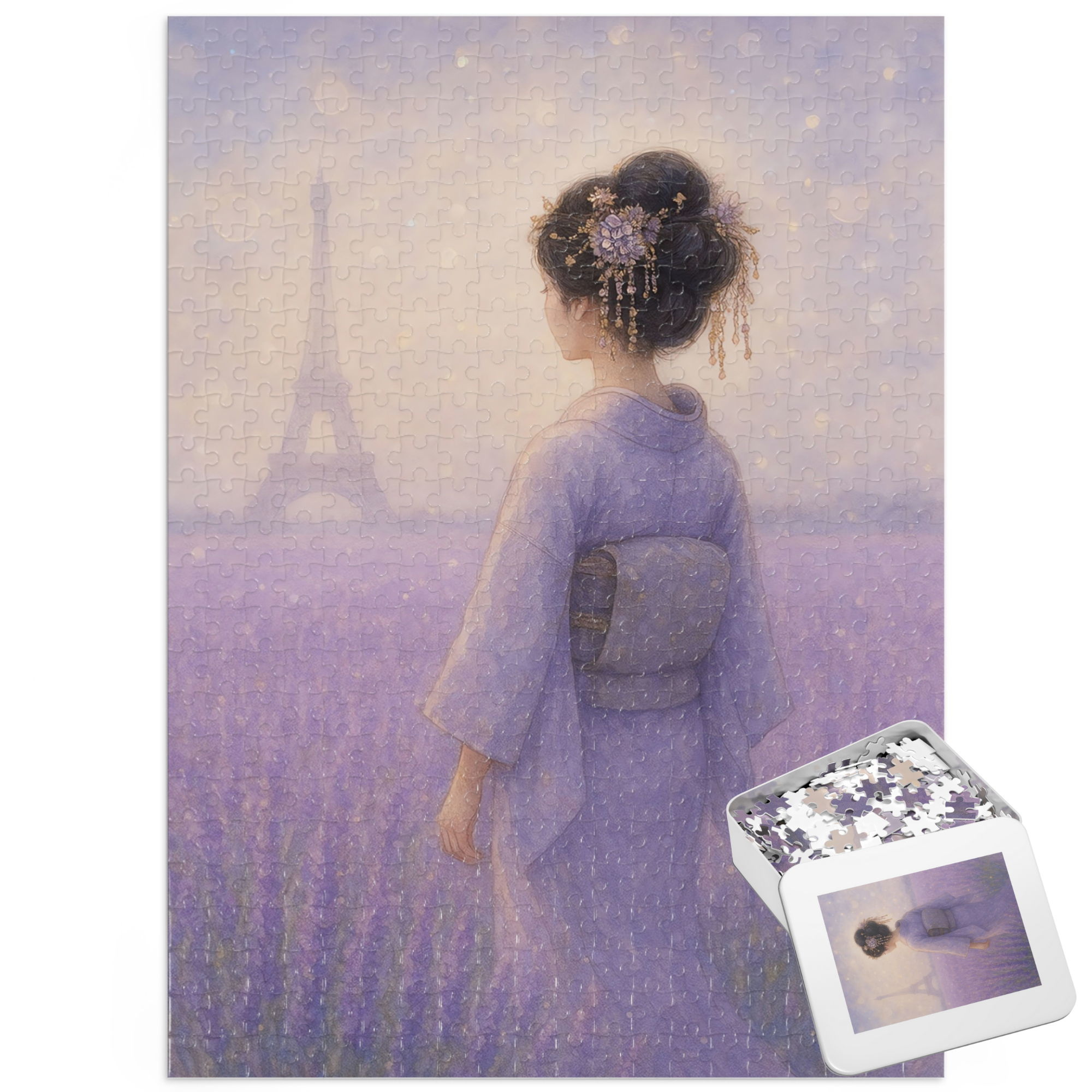 French Lavender: Geisha in Bloom (Edition.3) Jigsaw Puzzle product thumbnail image