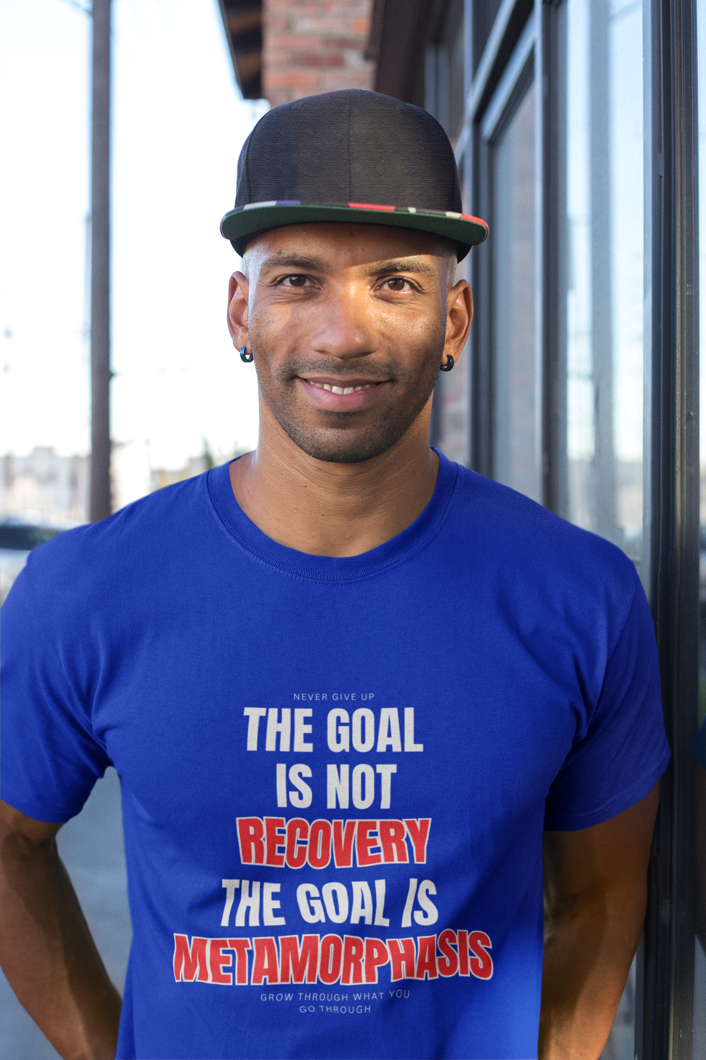 Metamorphosis Motivational Tee - Recovery Quotes, Fitness Apparel, Inspirational Shirt, Unisex Graphic Tee, Gift for Wellness Enthusiasts product thumbnail image