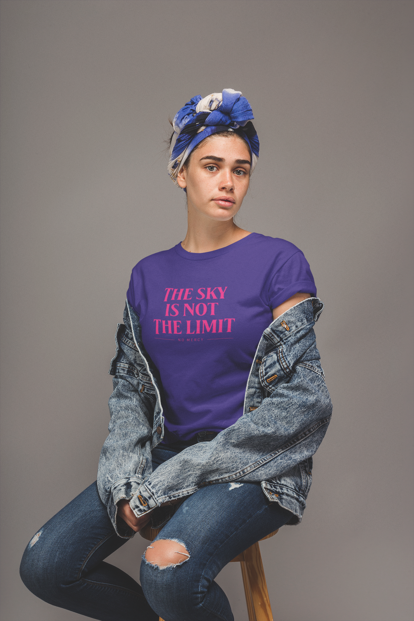Inspiring Quote Tee, The Sky is Not the Limit, Motivational Shirt for Dreamers, Gift for Graduates, Unisex Jersey Short Sleeve product thumbnail image