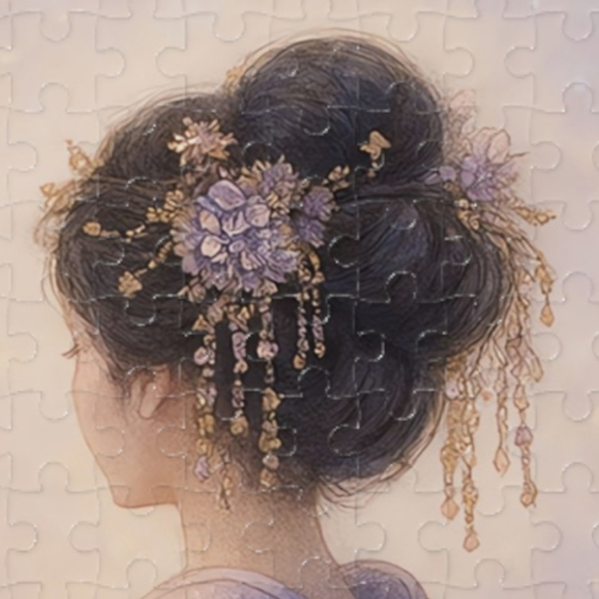 French Lavender: Geisha in Bloom (Edition.3) Jigsaw Puzzle product thumbnail image