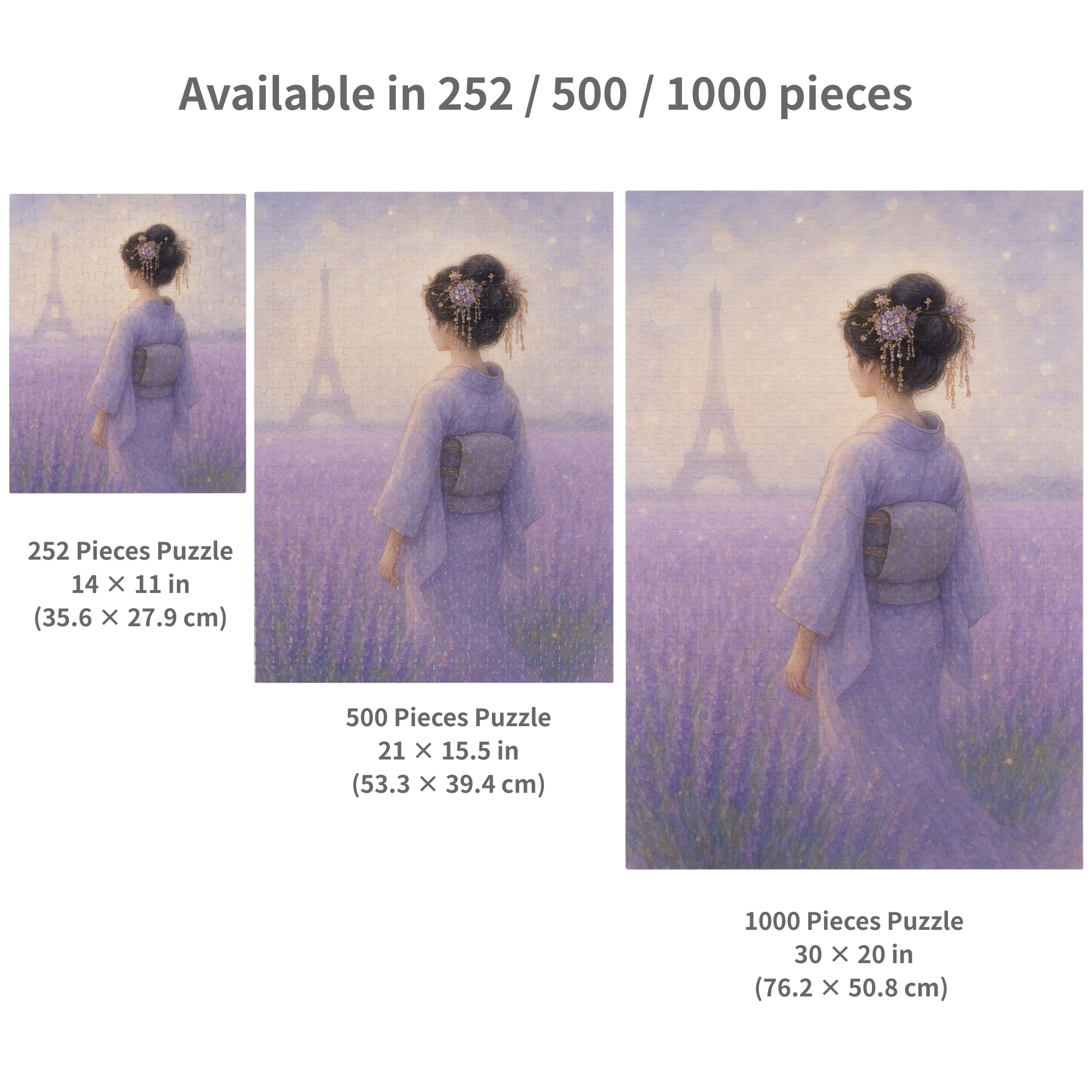 French Lavender: Geisha in Bloom (Edition.3) Jigsaw Puzzle product thumbnail image