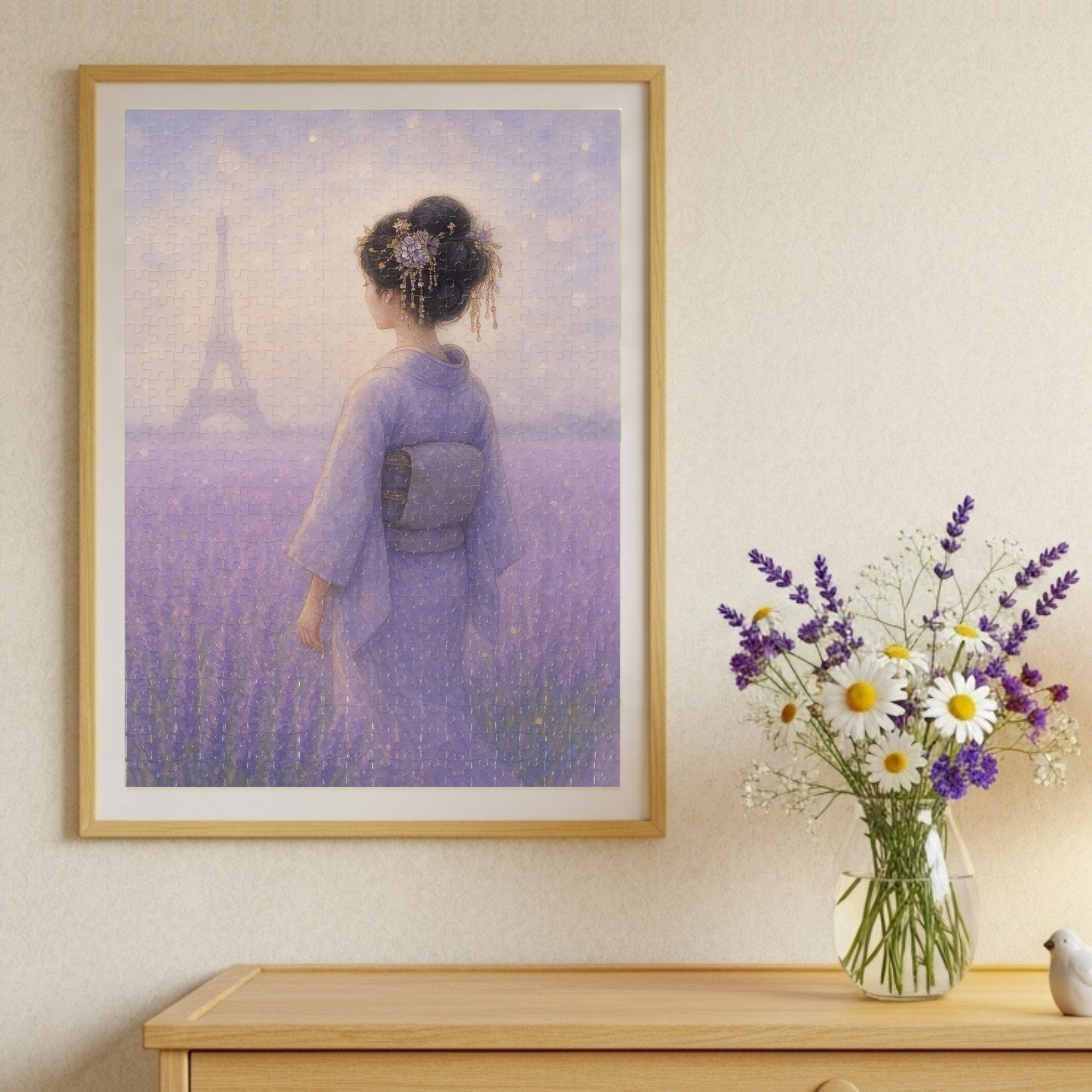 French Lavender: Geisha in Bloom (Edition.3) Jigsaw Puzzle product thumbnail image