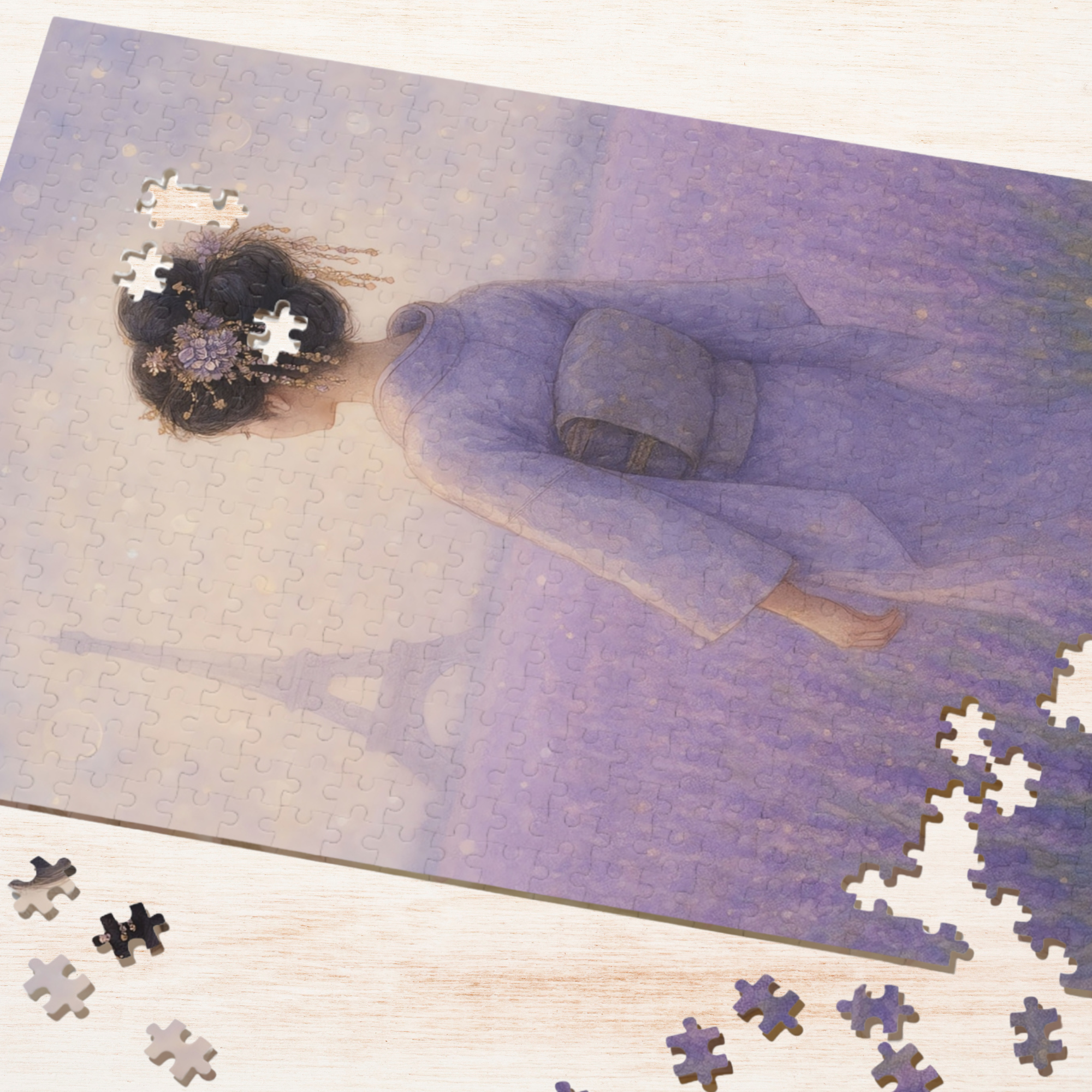 French Lavender: Geisha in Bloom (Edition.3) Jigsaw Puzzle product thumbnail image