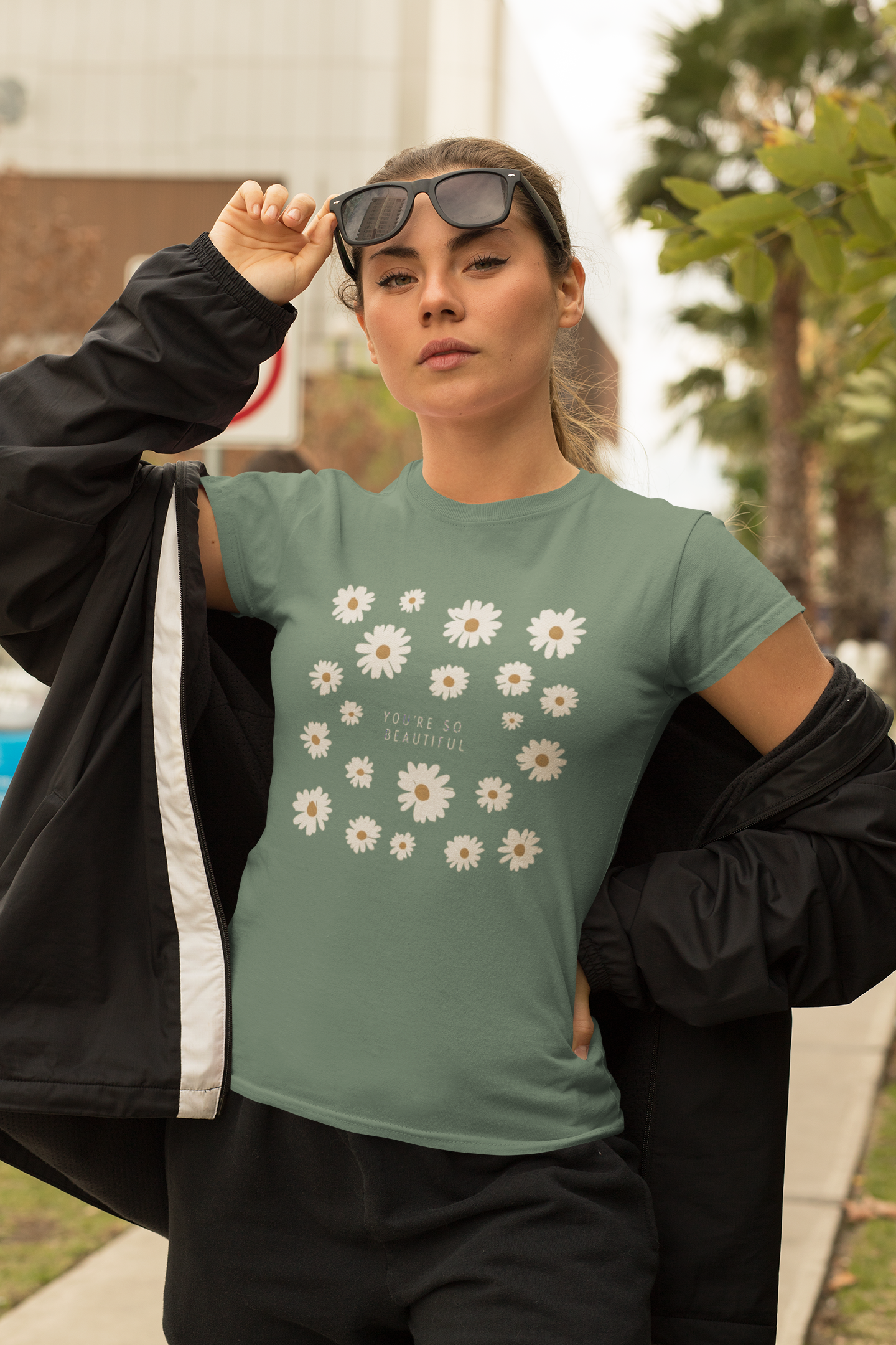 Floral Gratitude Tee, Unisex Jersey T-Shirt, Gift for Friends, Summer Style, Casual Wear, Nature Lover Shirt product thumbnail image
