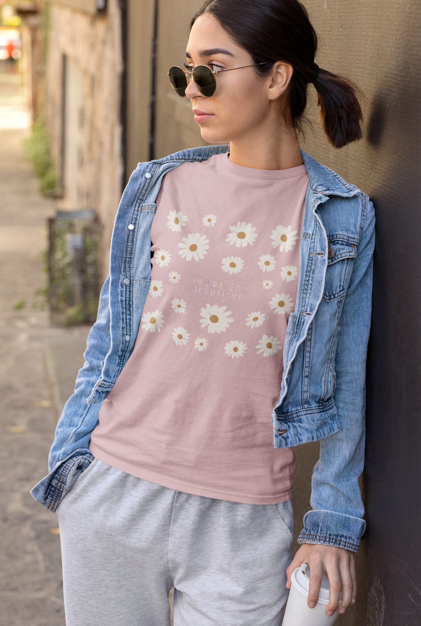 Floral Gratitude Tee, Unisex Jersey T-Shirt, Gift for Friends, Summer Style, Casual Wear, Nature Lover Shirt product thumbnail image