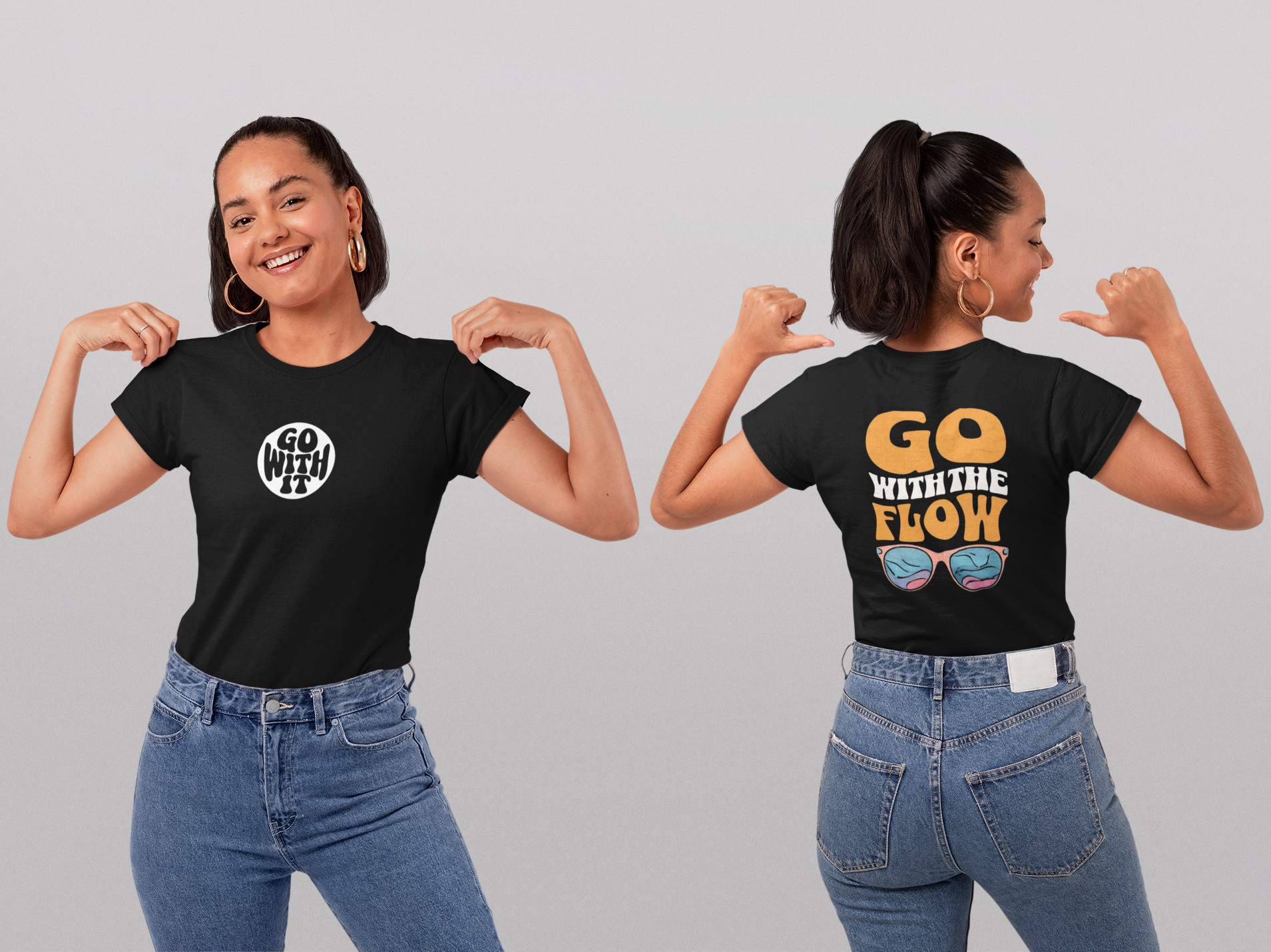 Go With the Flow Encouragment Unisex Jersey Short Sleeve Tee product thumbnail image