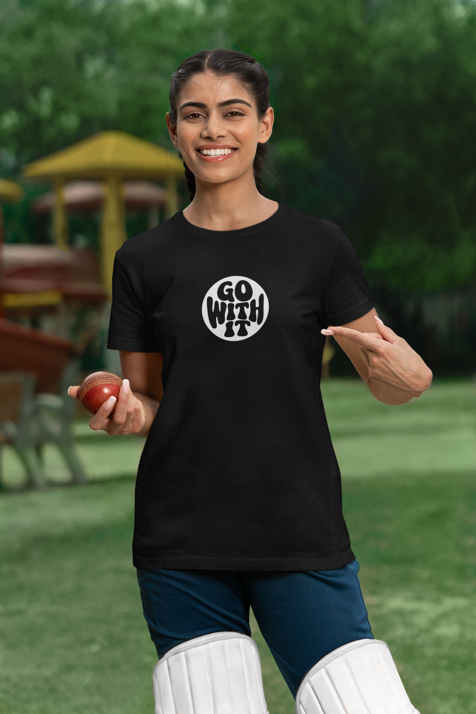 Go With the Flow Encouragment Unisex Jersey Short Sleeve Tee product thumbnail image