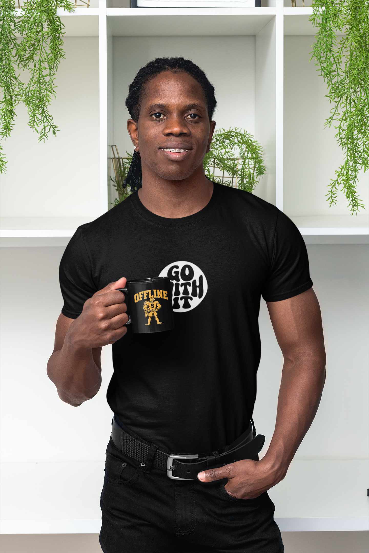 Go With the Flow Encouragment Unisex Jersey Short Sleeve Tee product thumbnail image