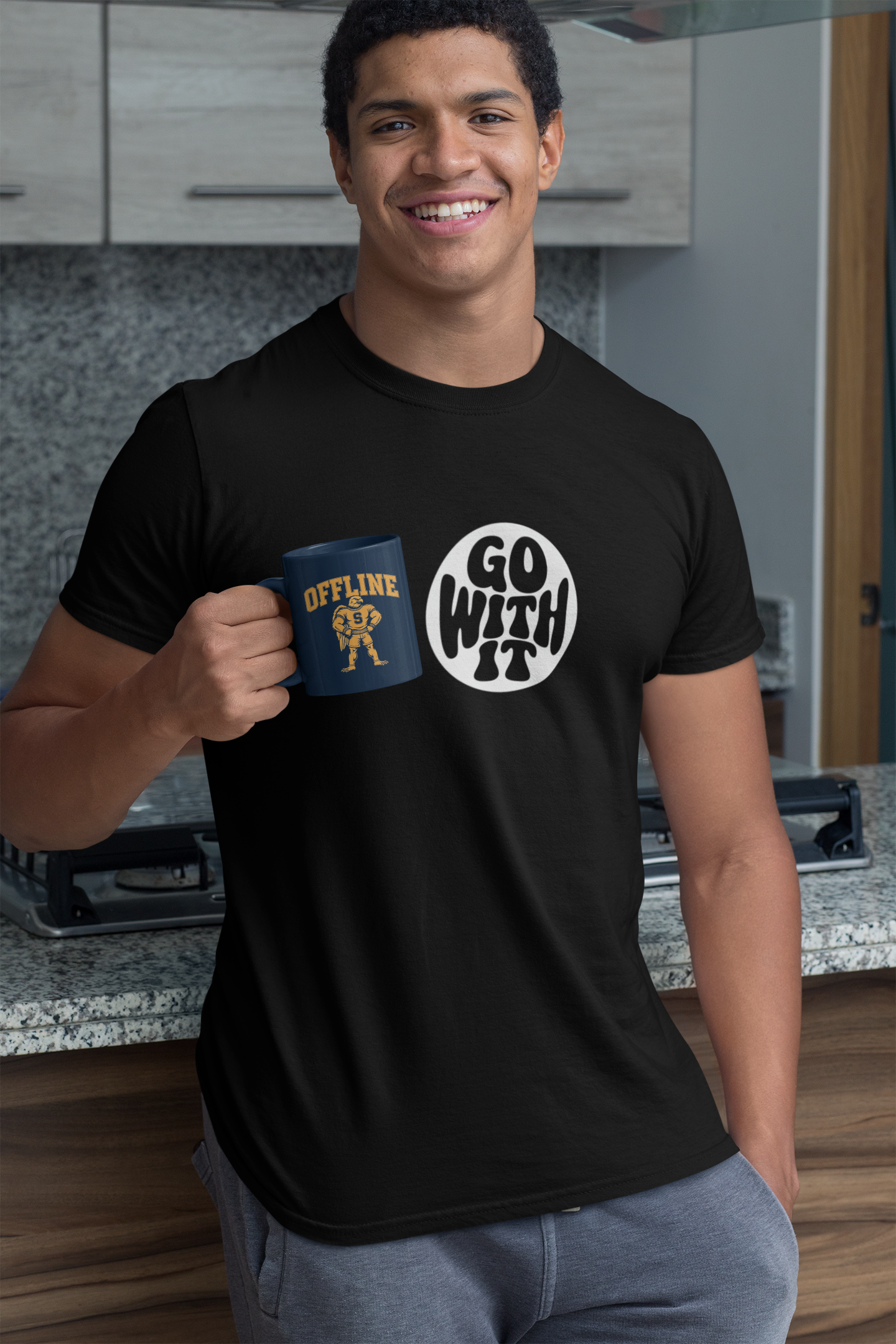Go With the Flow Encouragment Unisex Jersey Short Sleeve Tee product thumbnail image