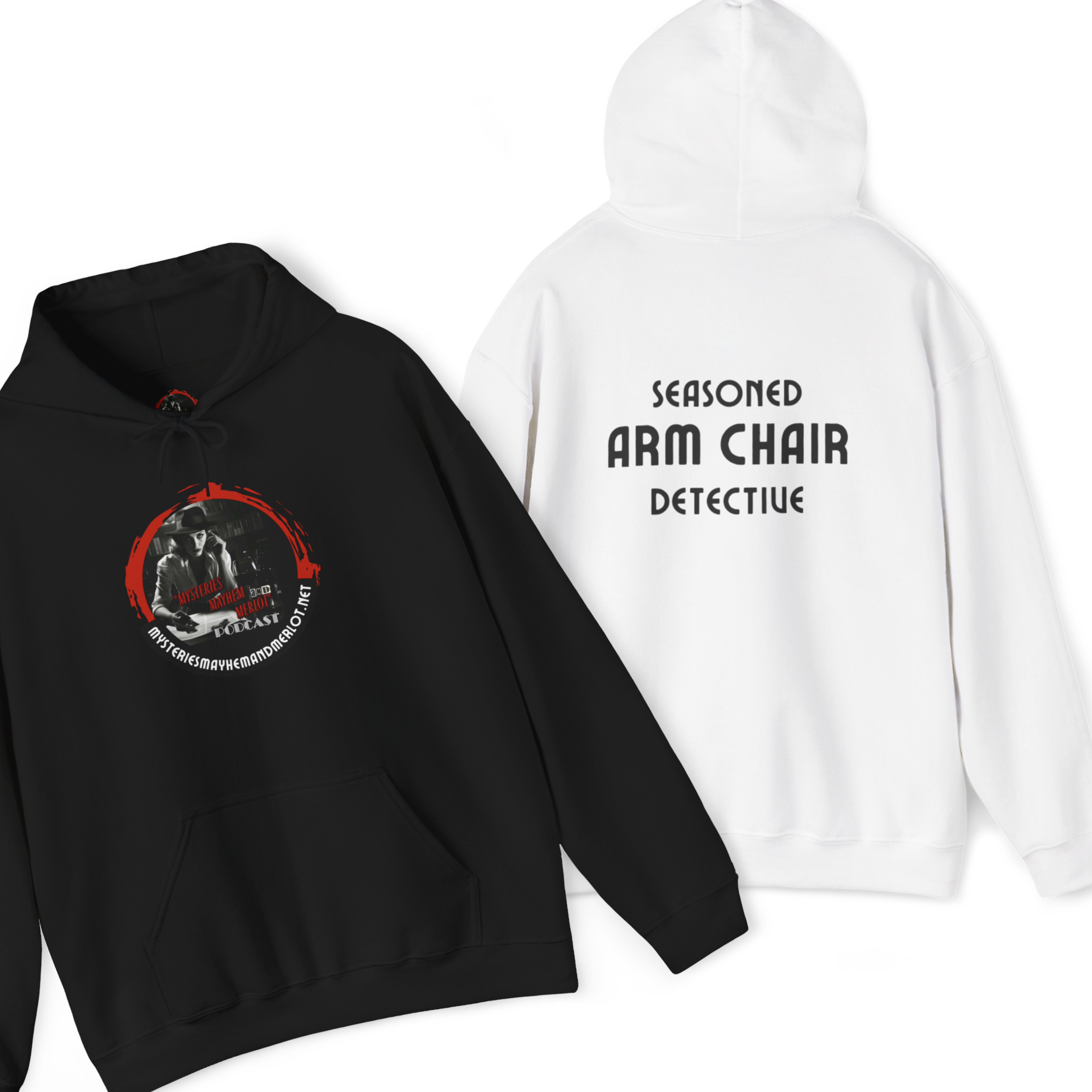 Seasoned Armchair Detective Hoodie | Cozy Unisex Sweatshirt for Mystery Lovers product thumbnail image