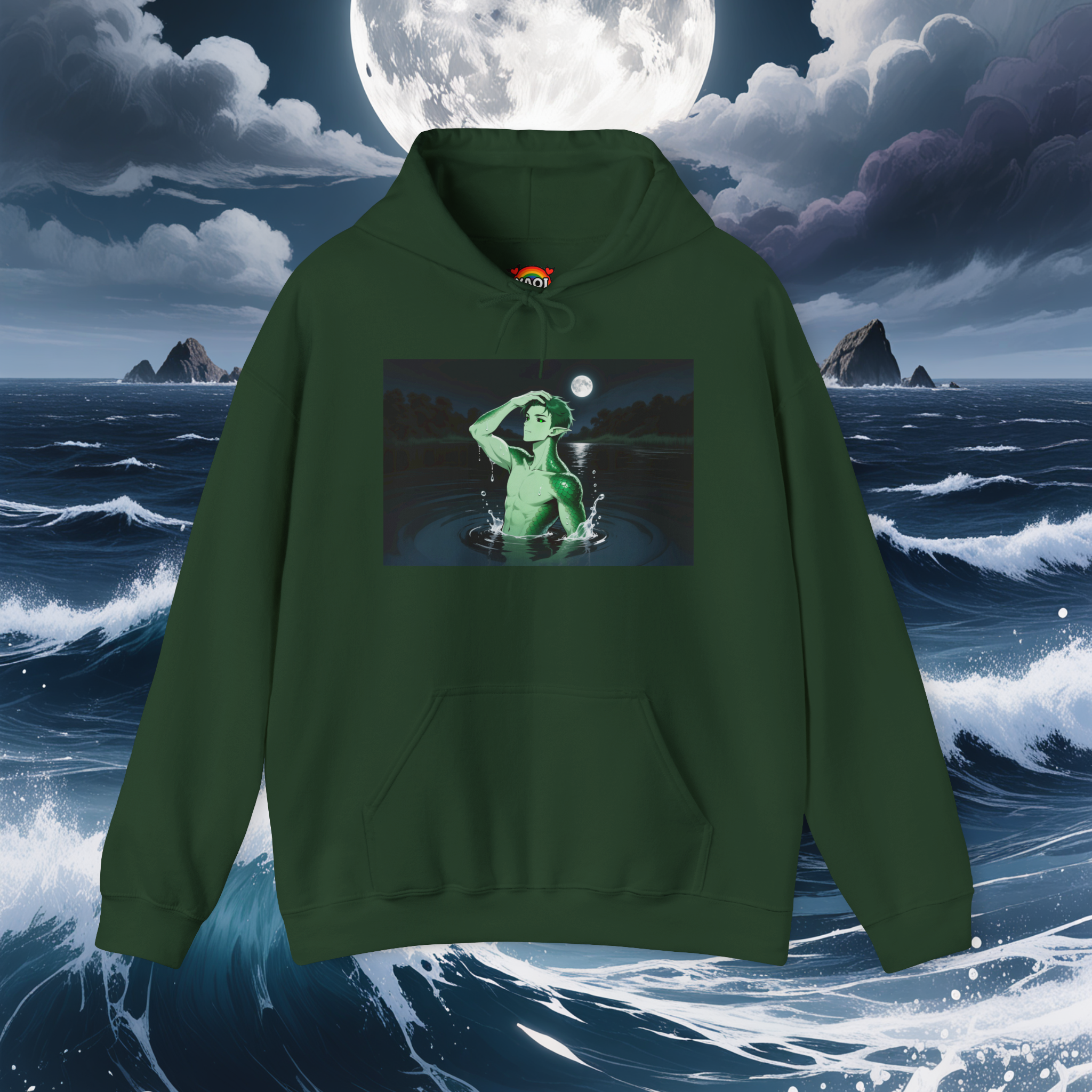 Sea Creature Hoodie (Heavy Blend Fleece) – Cozy Halloween Monster Hoodie