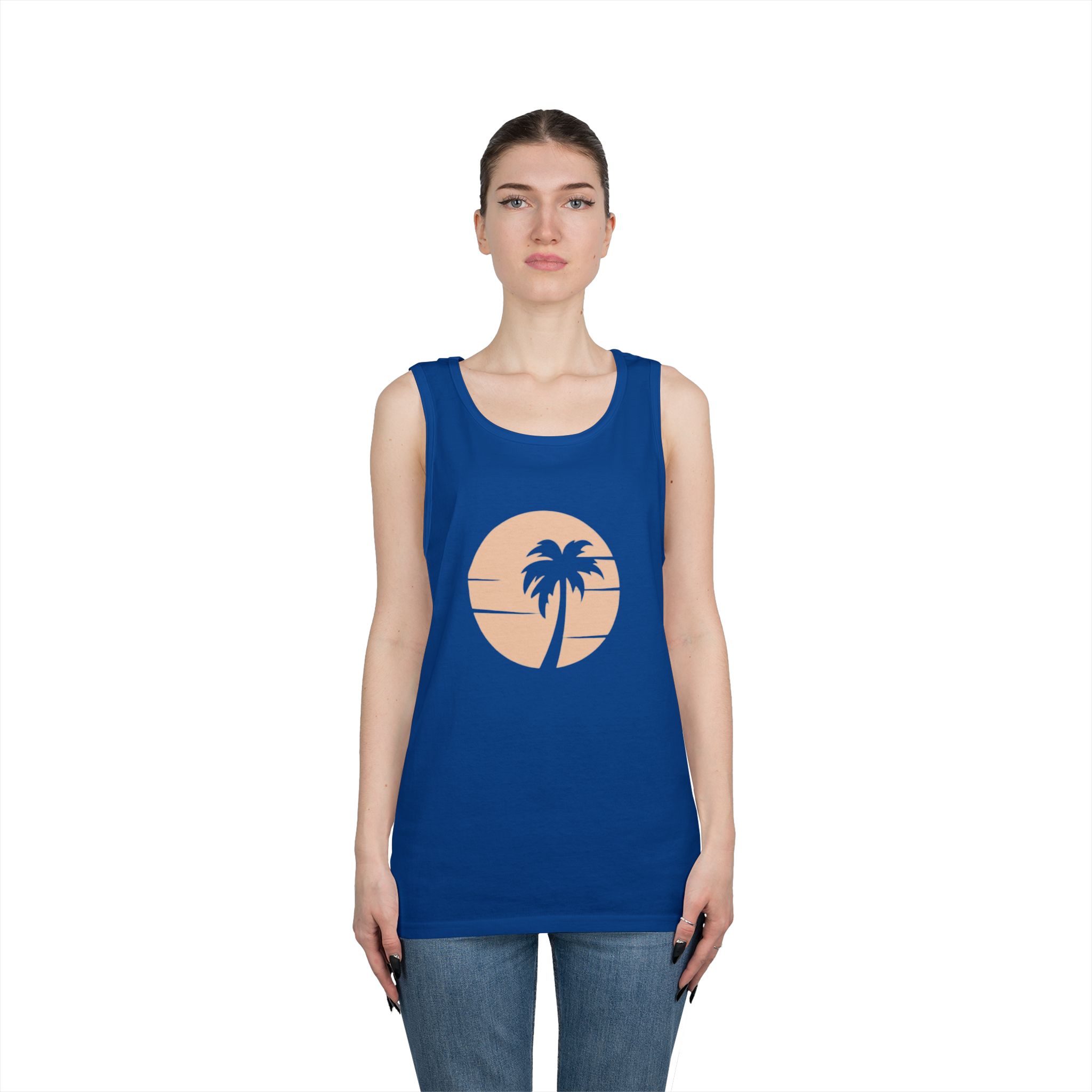 Personalized 100% Cotton Tank Top, Summer, Casual Wear, Fitness, Vacation, Beach Day, Customizable Design product thumbnail image