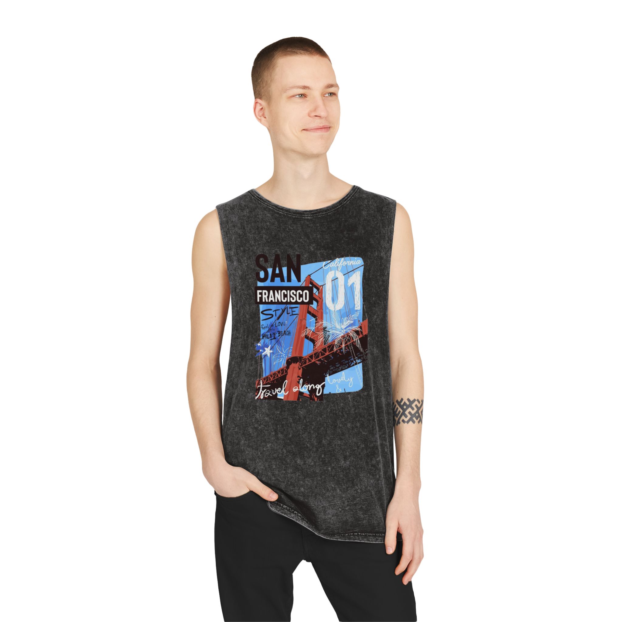 Personalized Stonewash Tank Top, Casual Summer Style, Birthday Gift, Outdoor Activities, Beachwear, Stylish Top for Her/Him product thumbnail image Personalized Stonewash Tank Top, Casual Summer Style, Birthday Gift, Outdoor Activities, Beachwear, Stylish Top for Her/Him product thumbnail image