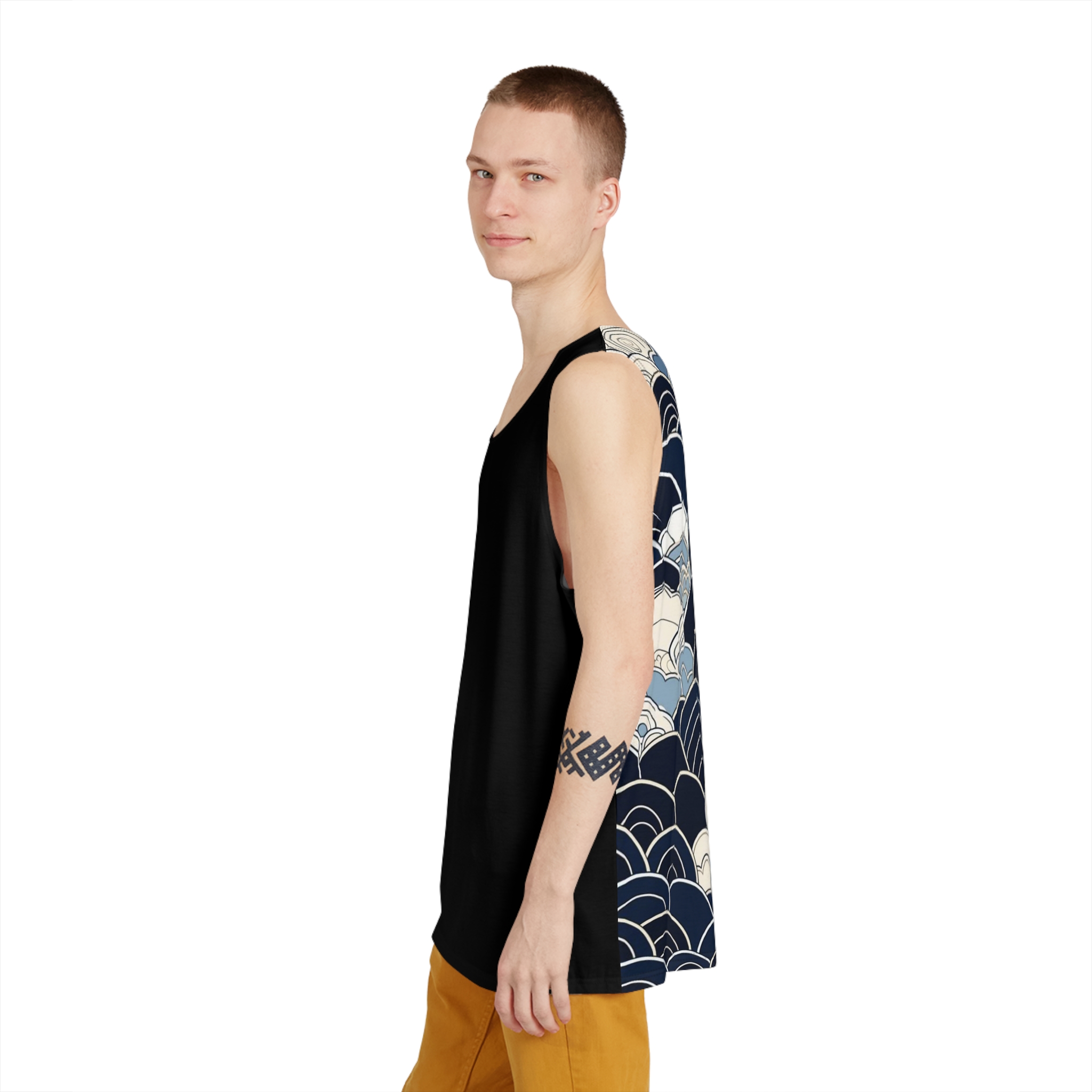 Personalized Men's Pattern Tank Top, Casual Activewear, Summer Workout Shirt, Beachwear, Graphic Sports Tank for Him product thumbnail image Personalized Men's Pattern Tank Top, Casual Activewear, Summer Workout Shirt, Beachwear, Graphic Sports Tank for Him product thumbnail image