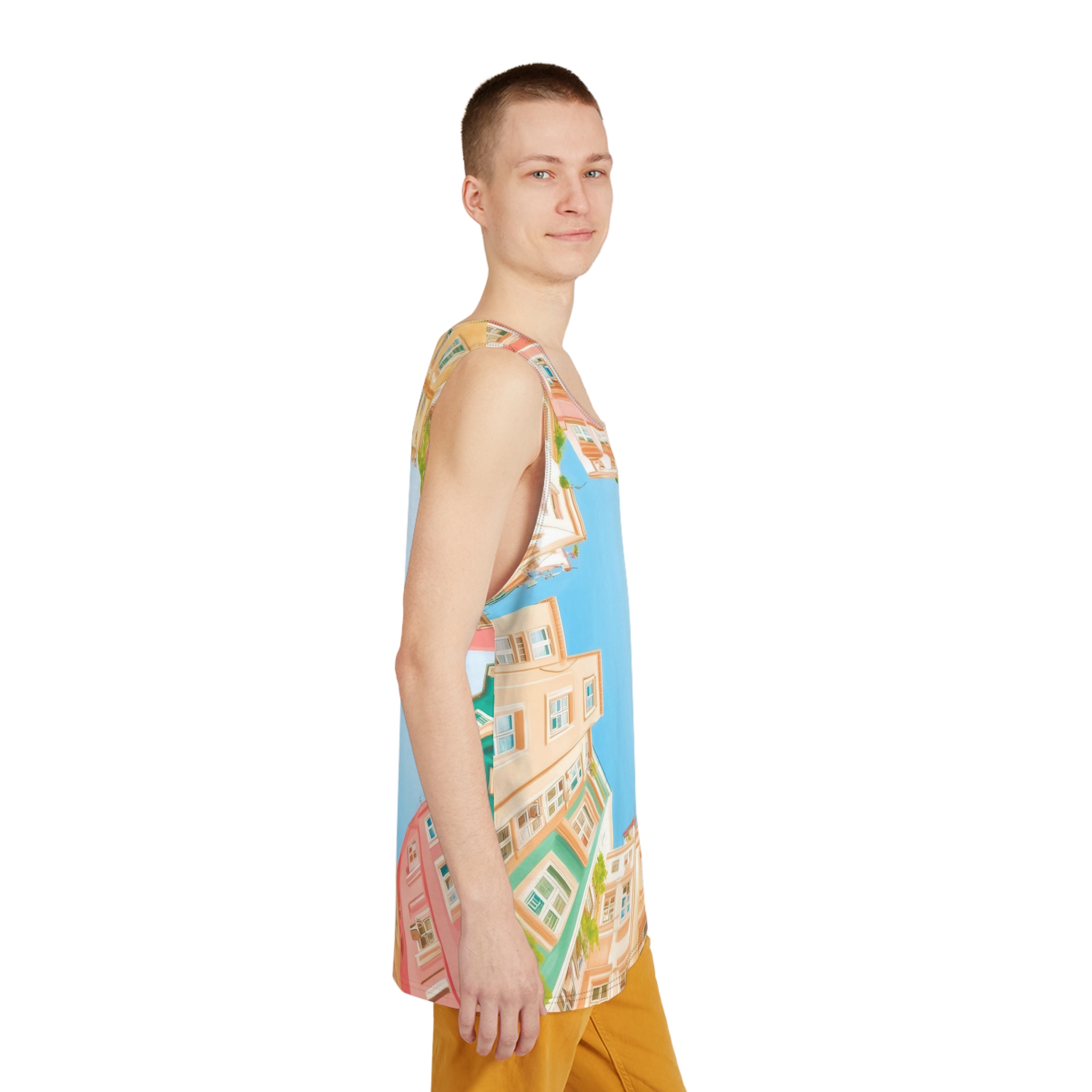 Personalized Men's Pattern Tank Top, Casual Activewear, Summer Workout Shirt, Beachwear, Graphic Sports Tank for Him product thumbnail image Personalized Men's Pattern Tank Top, Casual Activewear, Summer Workout Shirt, Beachwear, Graphic Sports Tank for Him product thumbnail image