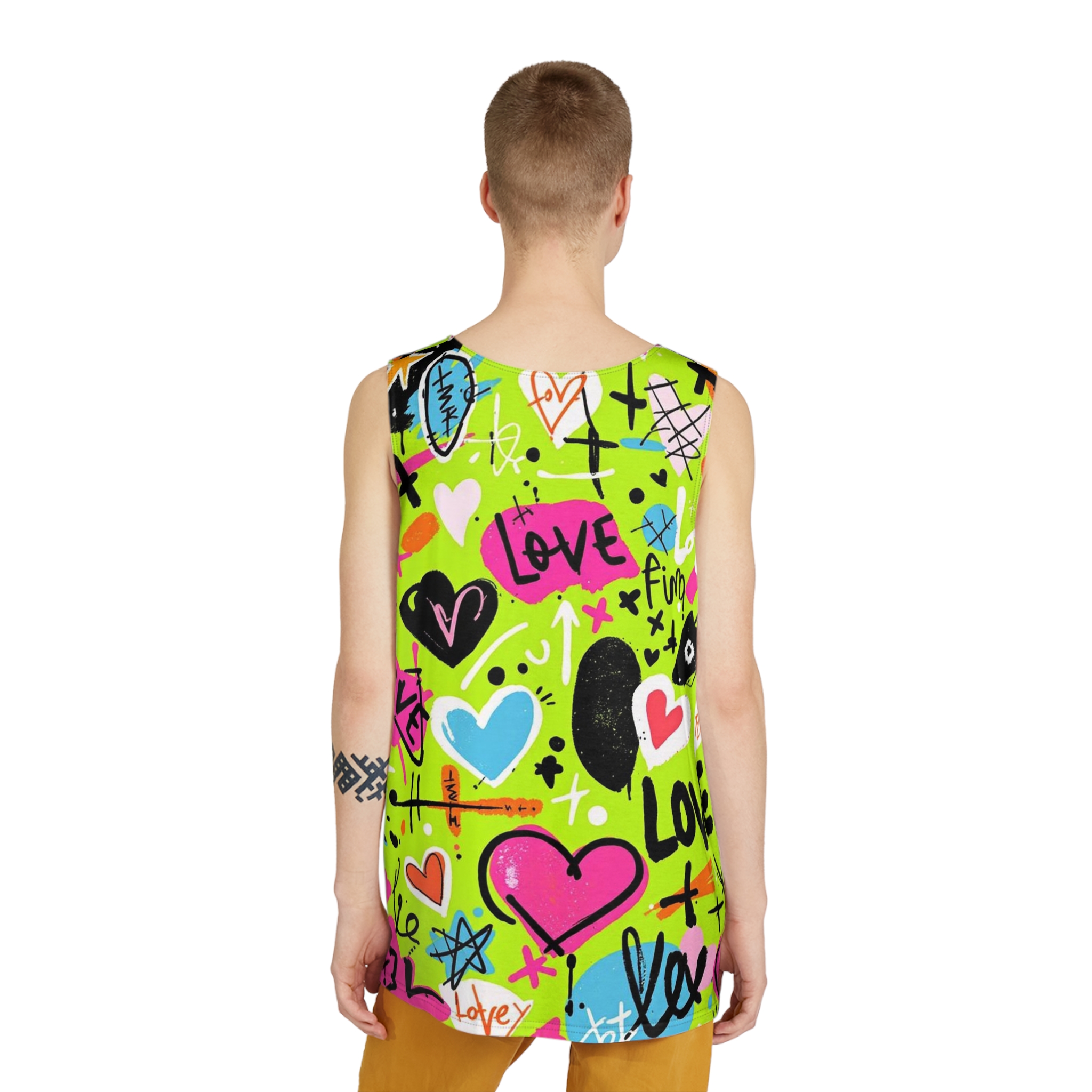 Personalized Men's Pattern Tank Top, Casual Activewear, Summer Workout Shirt, Beachwear, Graphic Sports Tank for Him product thumbnail image Personalized Men's Pattern Tank Top, Casual Activewear, Summer Workout Shirt, Beachwear, Graphic Sports Tank for Him product thumbnail image