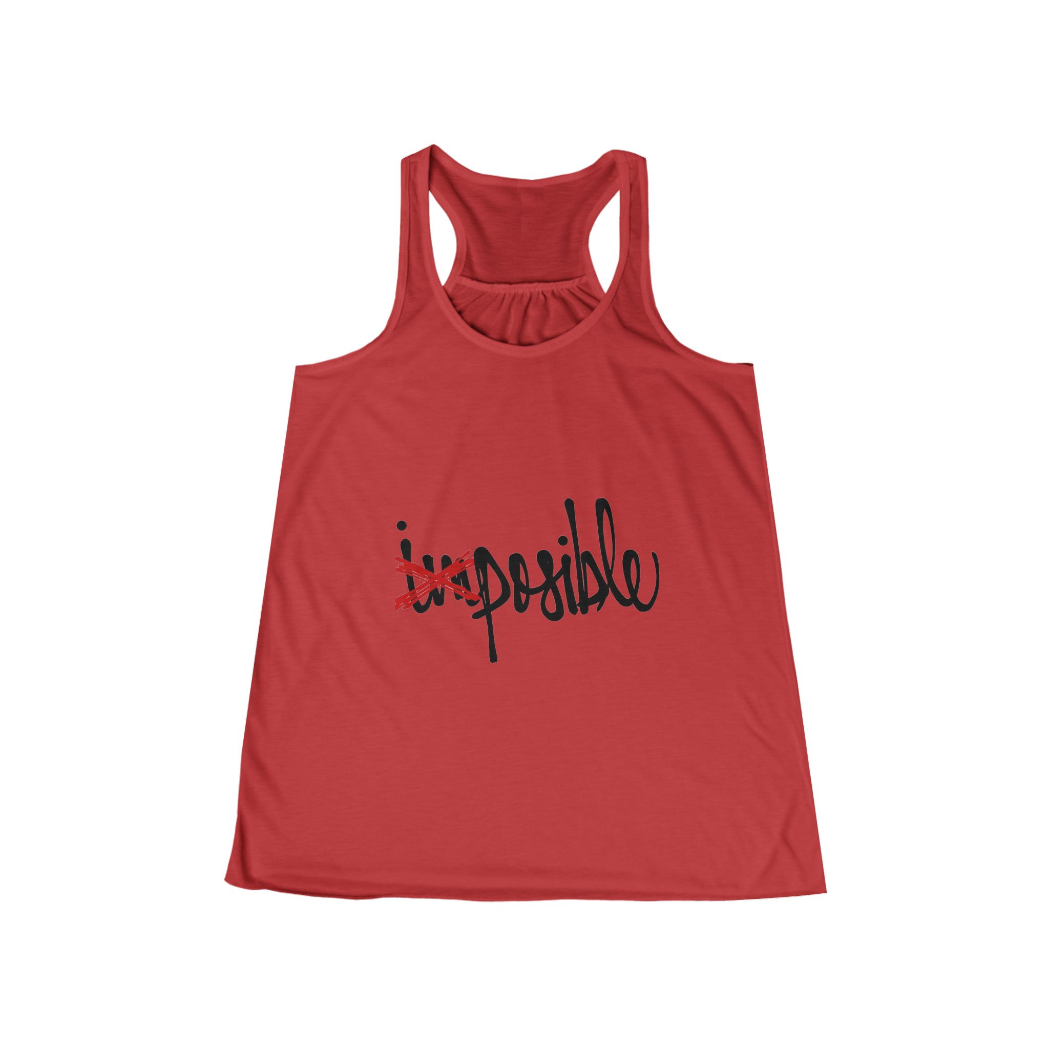 Personalized Women's Flowy Racerback Tank Top, Perfect for Summer, Workout, Yoga, Beach Day, Casual Wear, Gifts for Her product thumbnail image