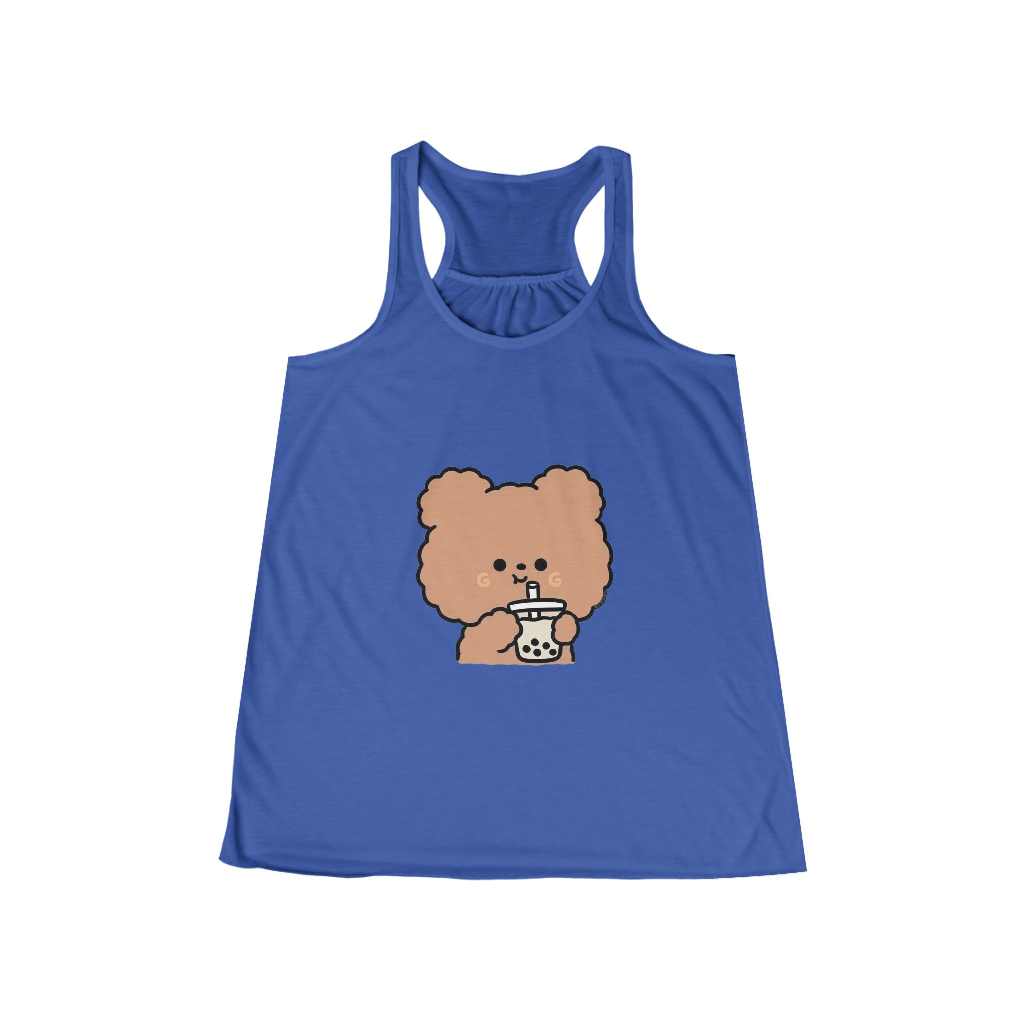 Personalized Women's Flowy Racerback Tank Top, Perfect for Summer, Workout, Yoga, Beach Day, Casual Wear, Gifts for Her product thumbnail image