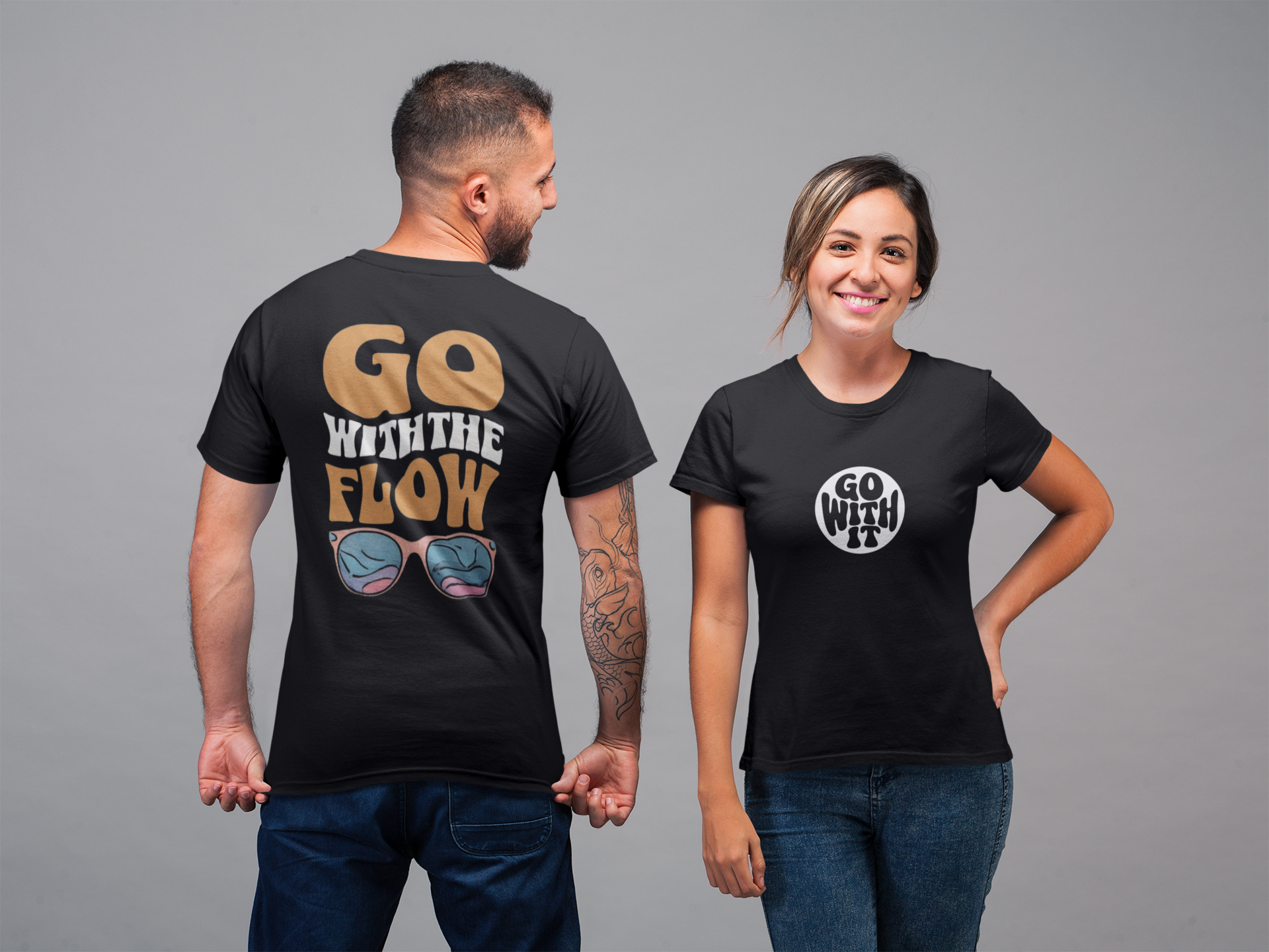 Go With the Flow Encouragment Unisex Jersey Short Sleeve Tee