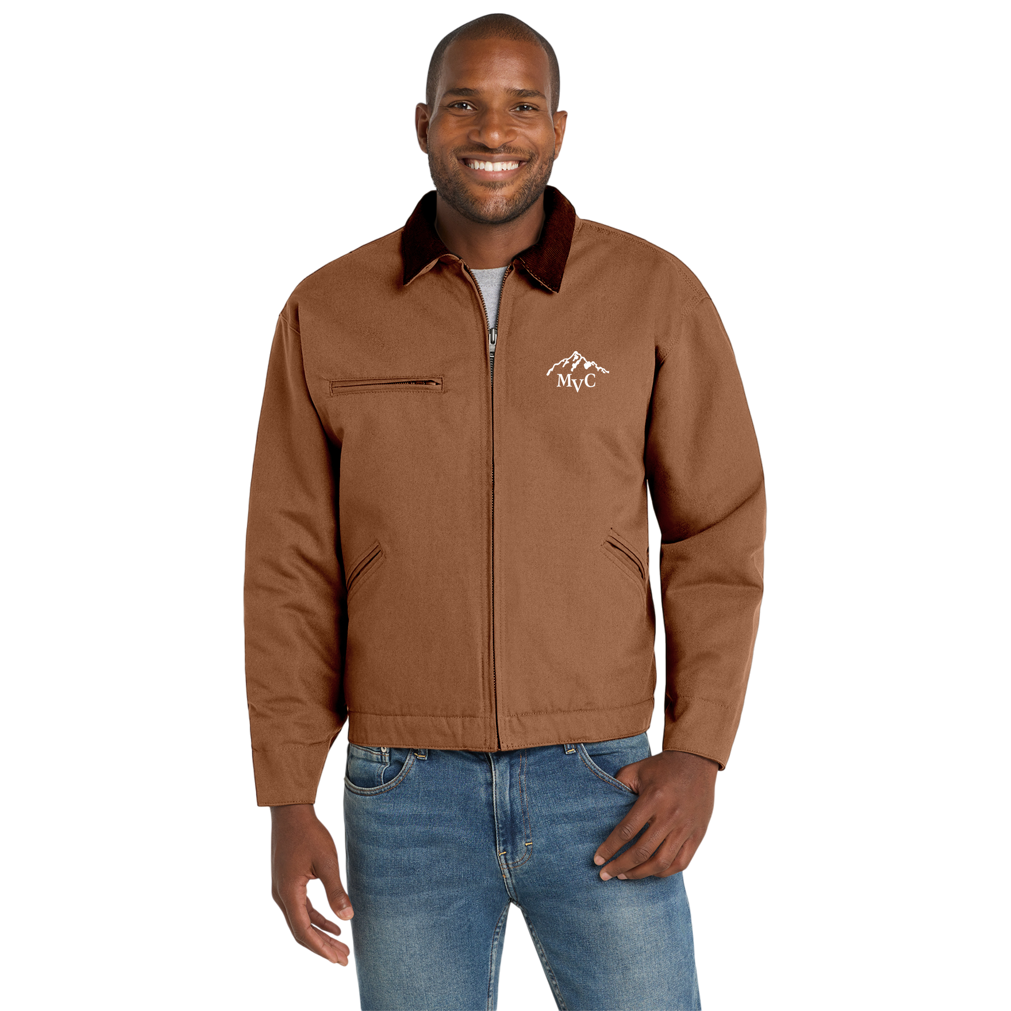 Stylish Unisex Work Jacket | Durable Duck Cloth, Perfect for Outdoor Activities | Great for Gifting &amp; Everyday Wear, Embroidered Design