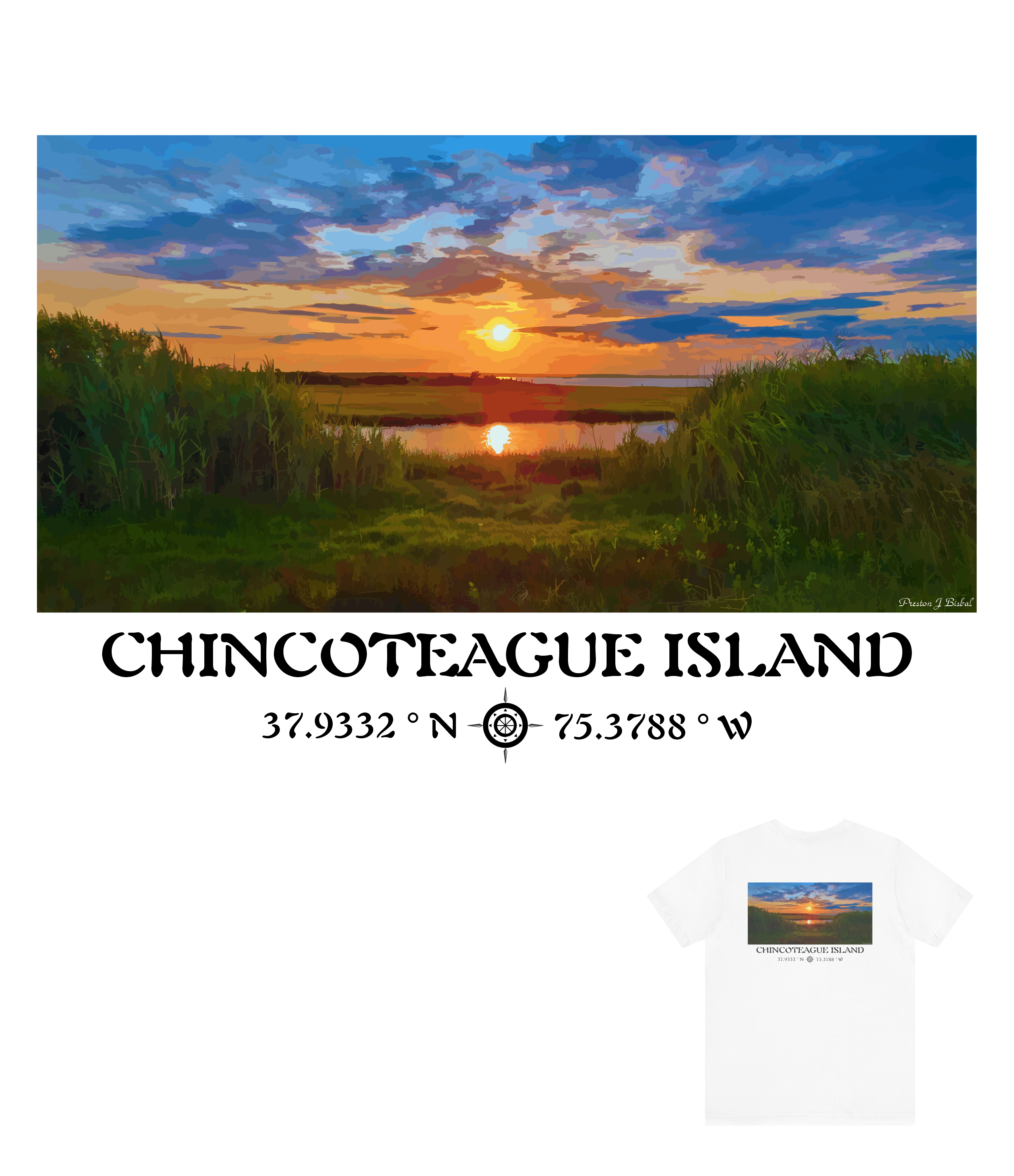 Campfire - Short Sleeve T-Shirt - Chincoteague Island product thumbnail image