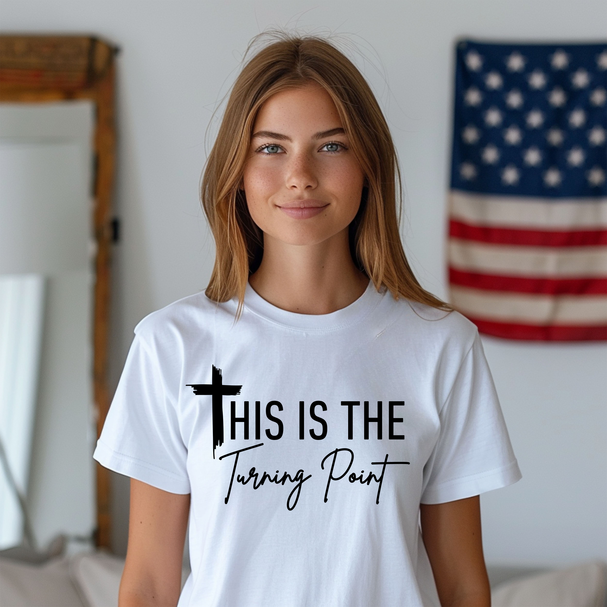 This is the Turning Point T-shirt 